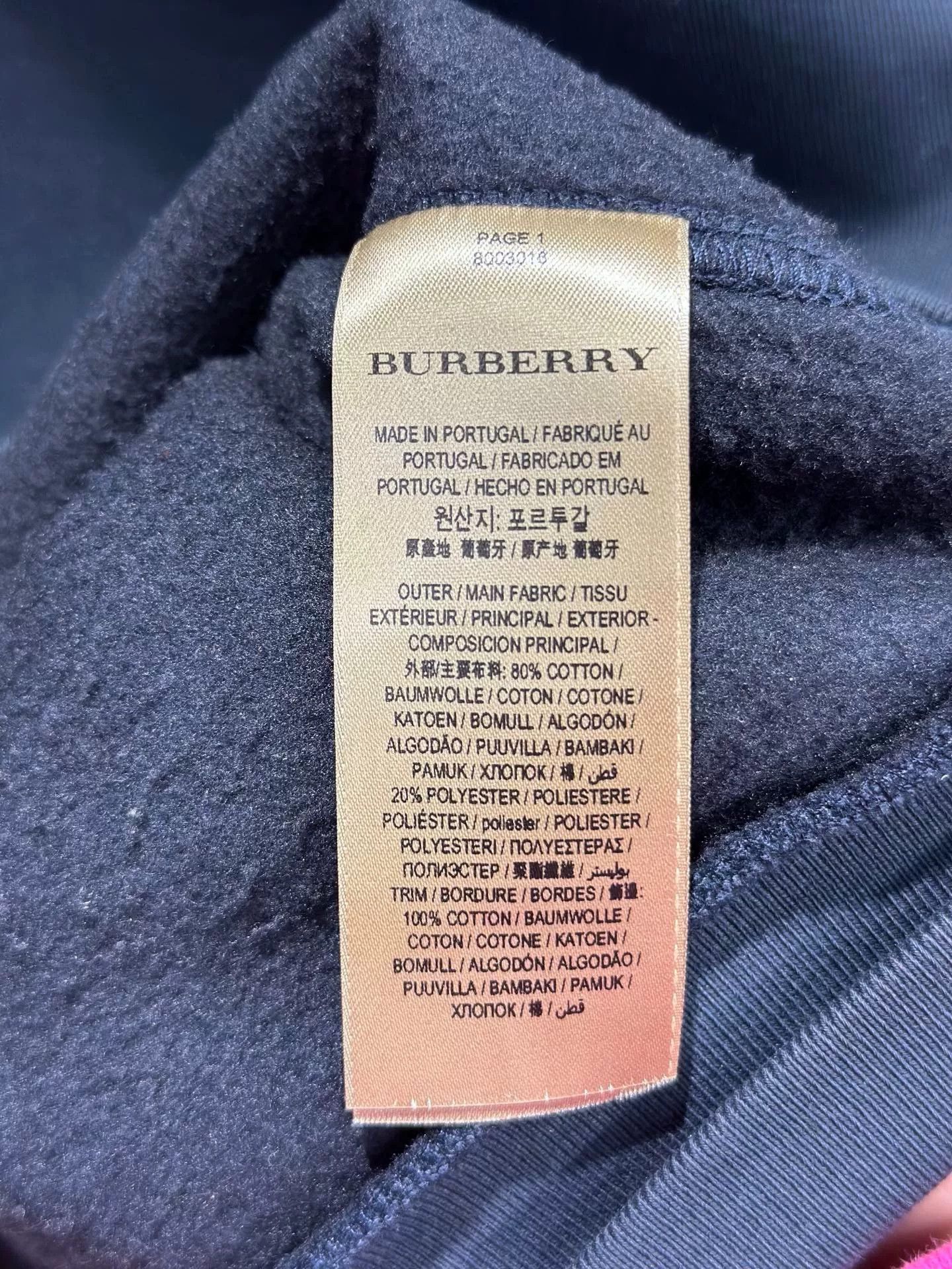 Burberry Burberry Retro Embroidered Blue Hoodie XL Men Size US XL / EU 56 / 4 - 4 Thumbnail