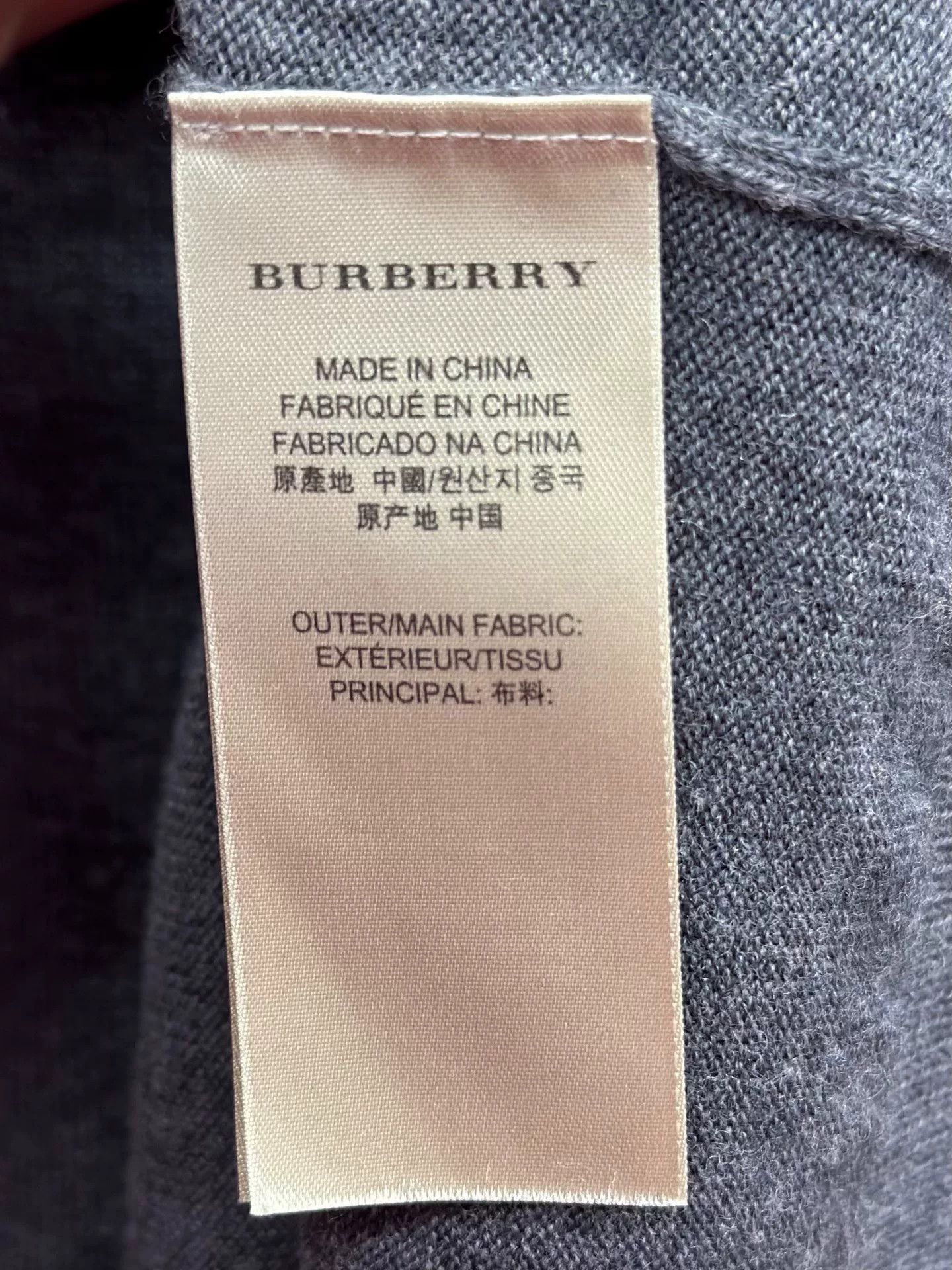 Burberry Burberry Knit Wool Gray Sweater XL Men Size US XL / EU 56 / 4 - 4 Thumbnail