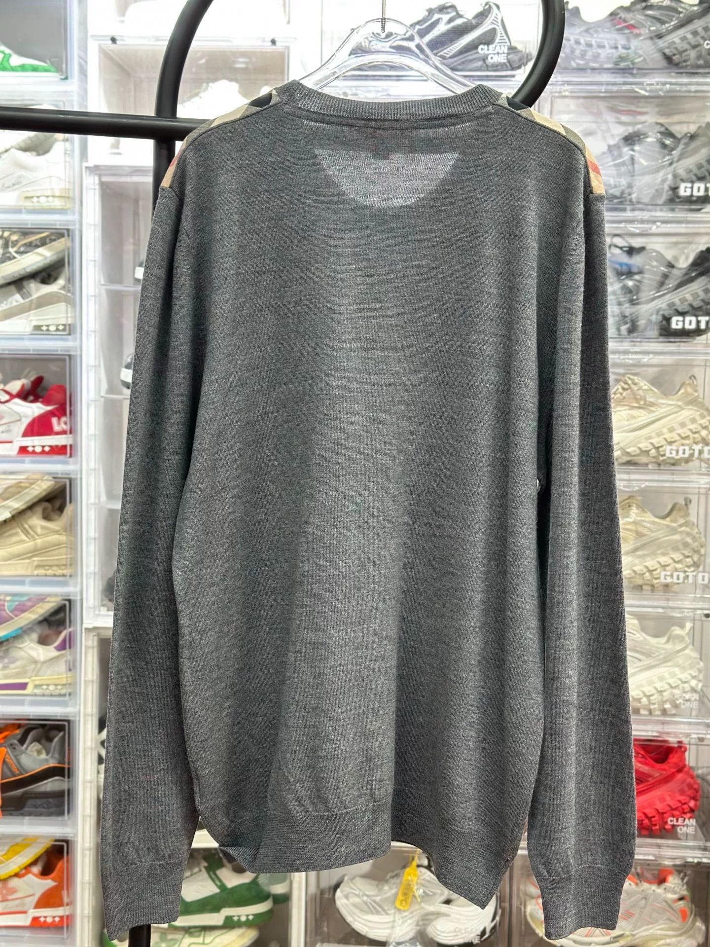 Burberry Burberry Knit Wool Gray Sweater XL Men Size US XL / EU 56 / 4 - 2 Thumbnail