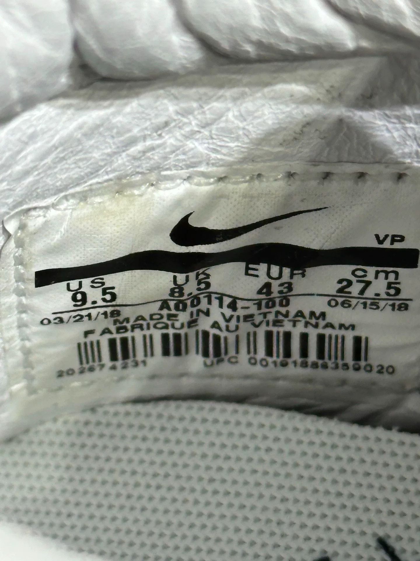 Nike Nike White Lowtop Sneakers 43 Men Size US 10 / EU 43 - 7 Thumbnail