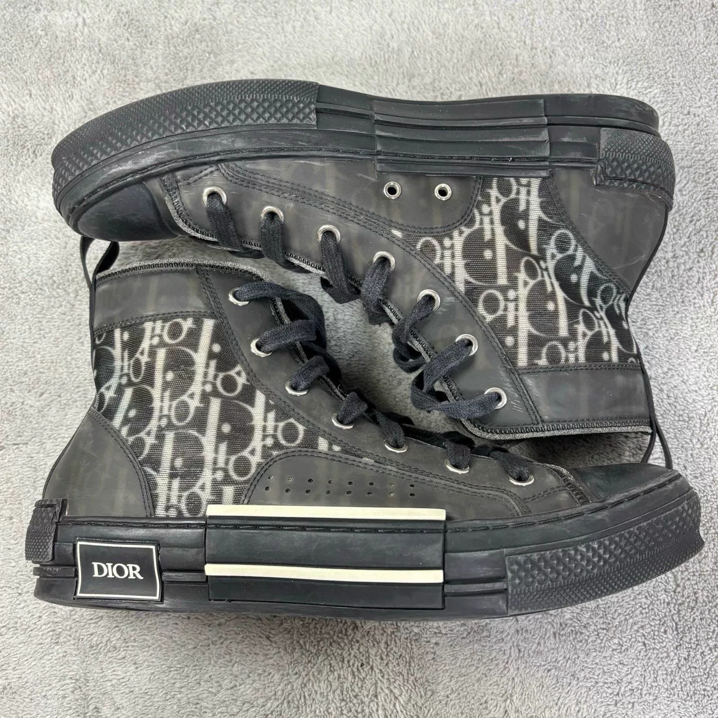 Dior Dior Black Hitop Sneakers 23 Men Size US 10 / EU 43 - 4 Thumbnail