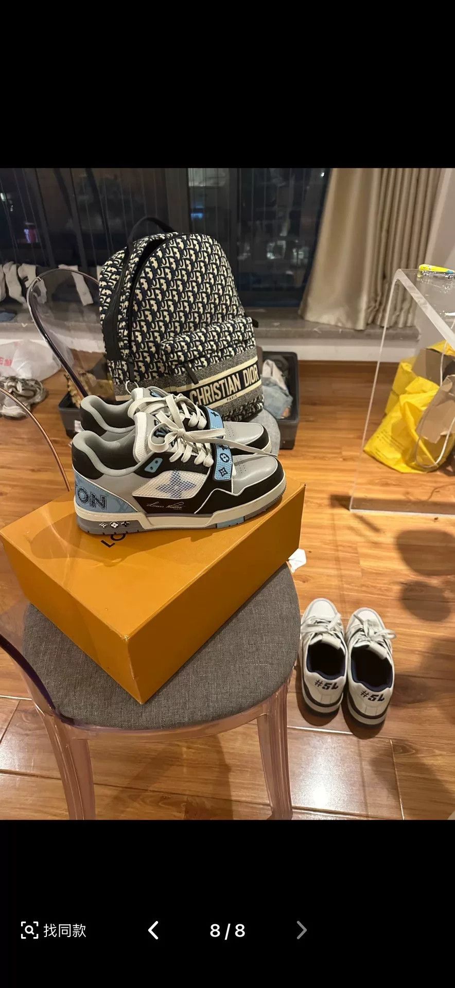 Louis Vuitton Louis Vuitton Training Blue Lowtop Sneakers 40 Men Size US 7.5 / EU 40-41 - 8 Thumbnail