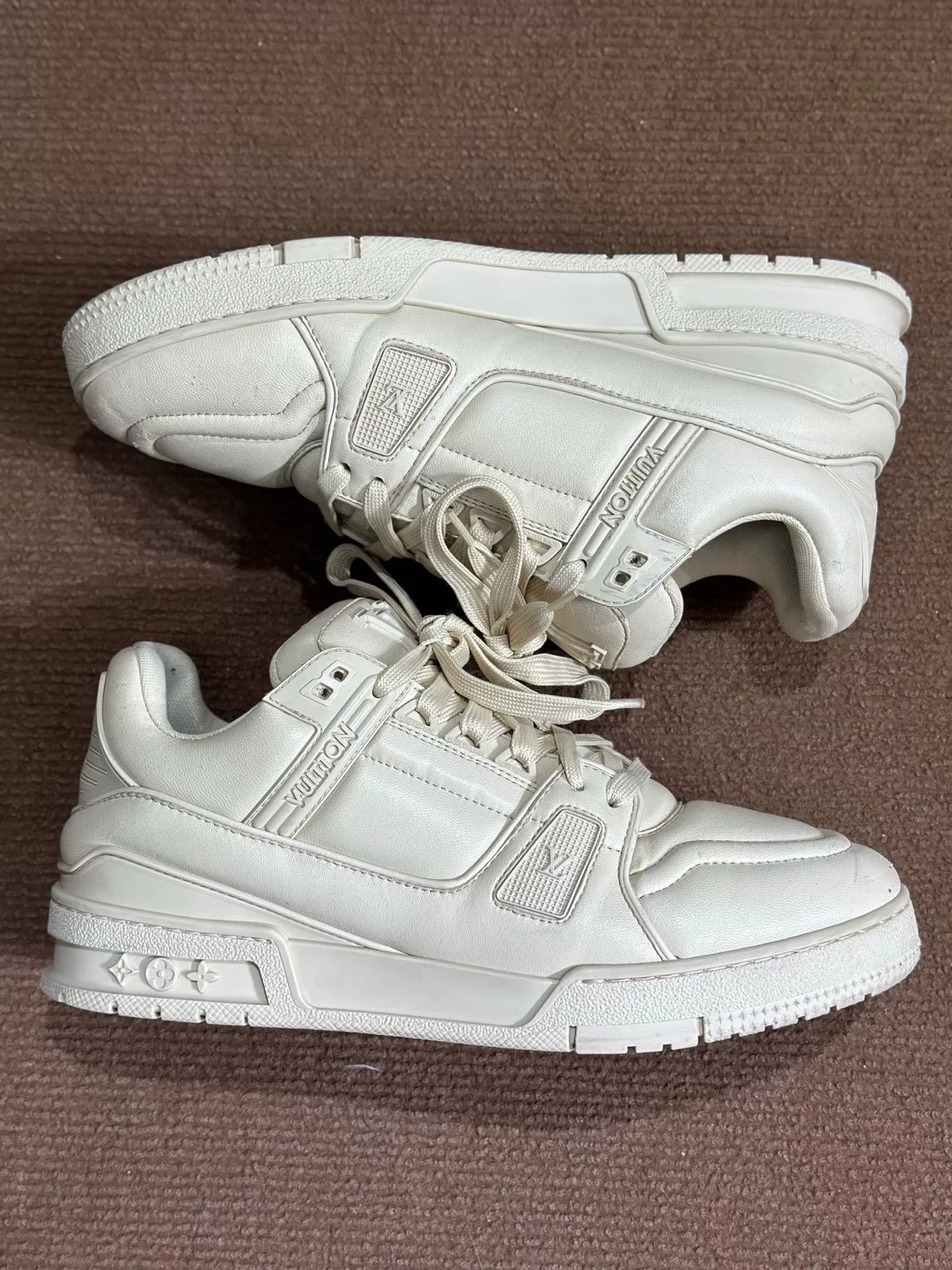 Louis Vuitton Louis Vuitton Training Beige Lowtop Sneakers 40 Men Size US 7.5 / EU 40-41 - 4 Thumbnail