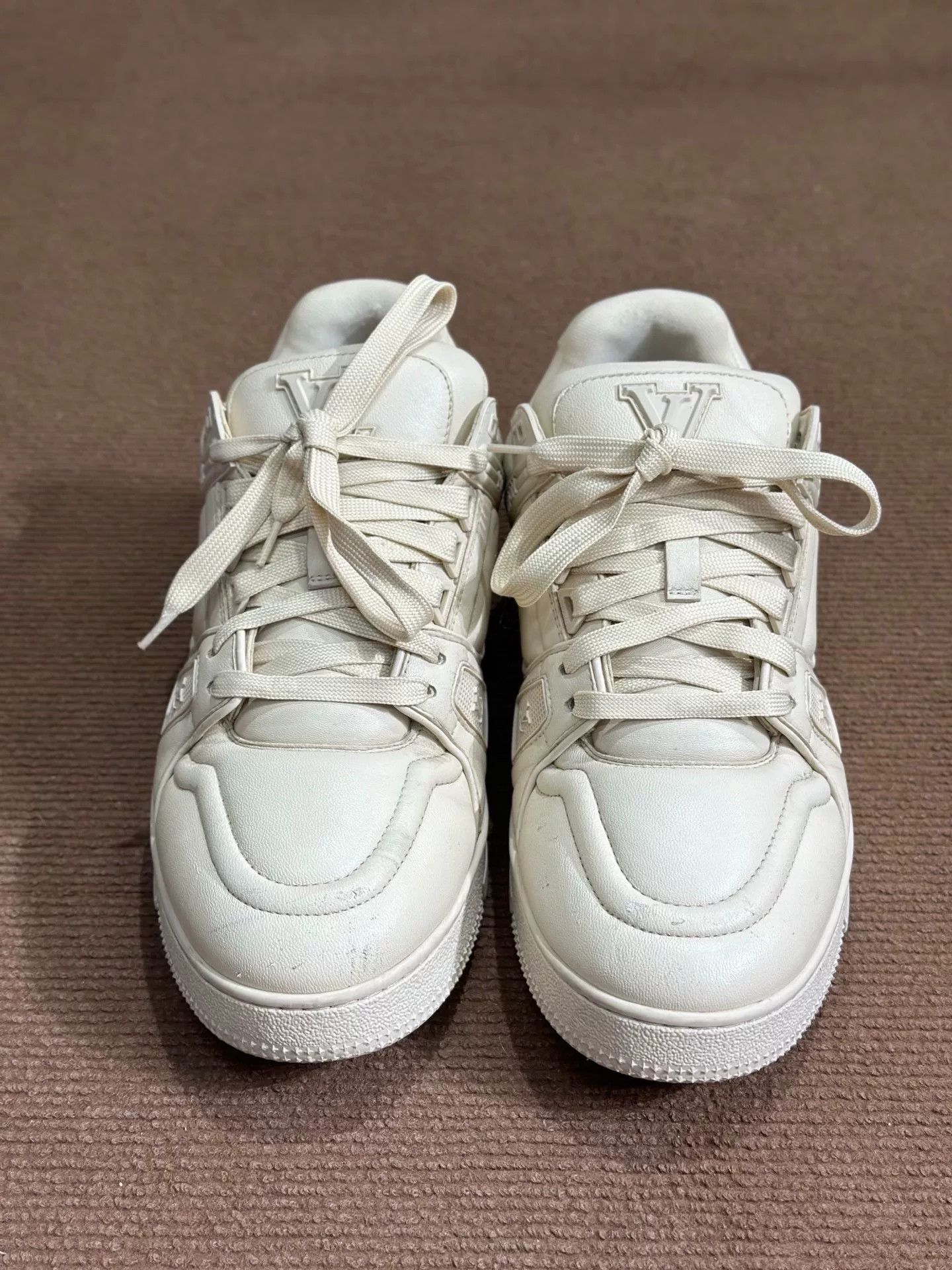Louis Vuitton Louis Vuitton Training Beige Lowtop Sneakers 40 Men Size US 7.5 / EU 40-41 - 2 Thumbnail