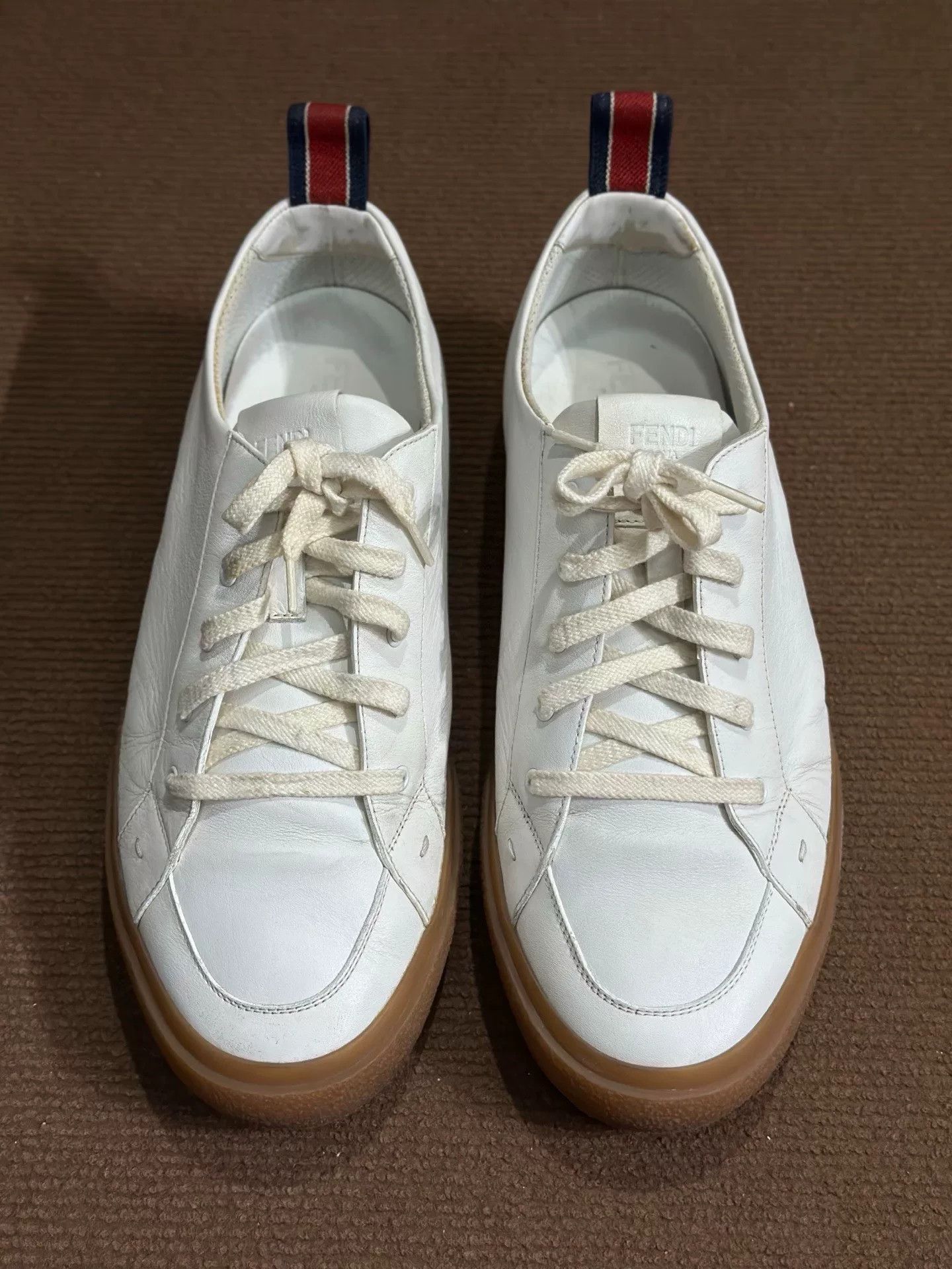Fendi Fendi White Lowtop Sneakers 44 Men Size US 10.5 / EU 43-44 - 2 Thumbnail