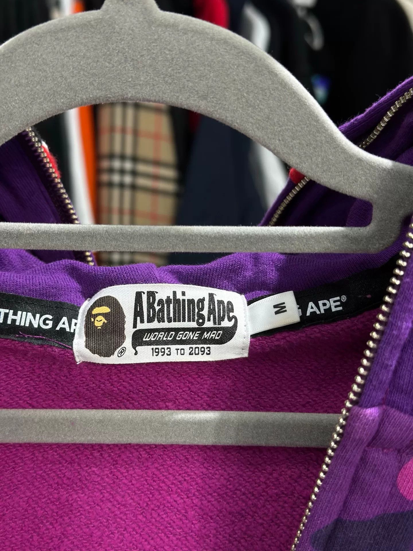 Bape Bape Camo Printed Purple Hoodie M Men Size US M / EU 48-50 / 2 - 4 Thumbnail