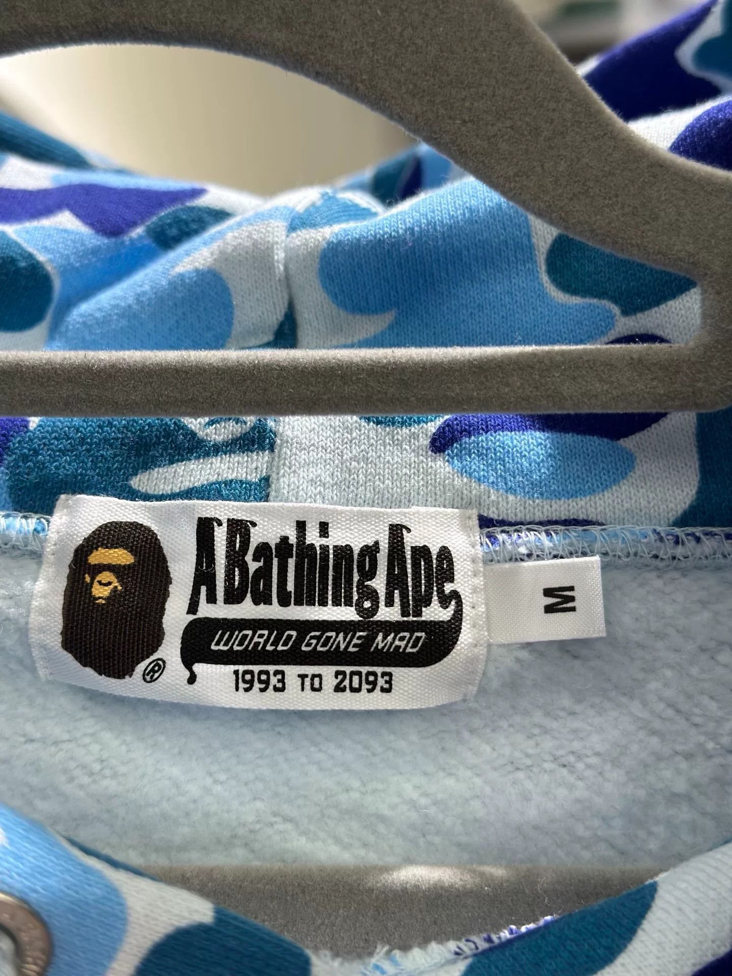 Bape Bape Collab Camo Blue Hoodie M Men Size US M / EU 48-50 / 2 - 4 Thumbnail