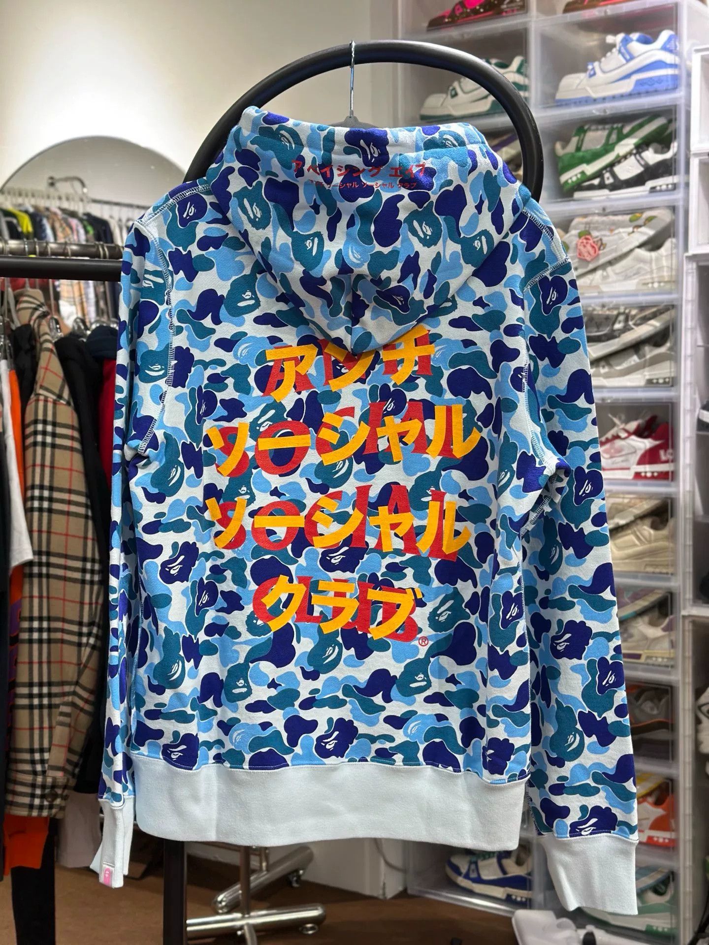 Bape Bape Collab Camo Blue Hoodie M Men Size US M / EU 48-50 / 2 - 3 Thumbnail