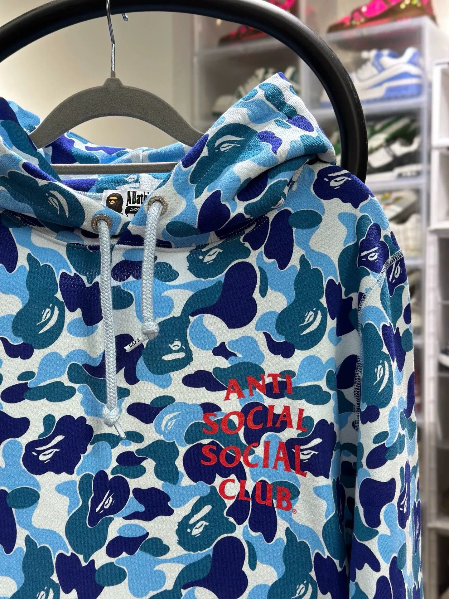 Bape Bape Collab Camo Blue Hoodie M Men Size US M / EU 48-50 / 2 - 2 Thumbnail