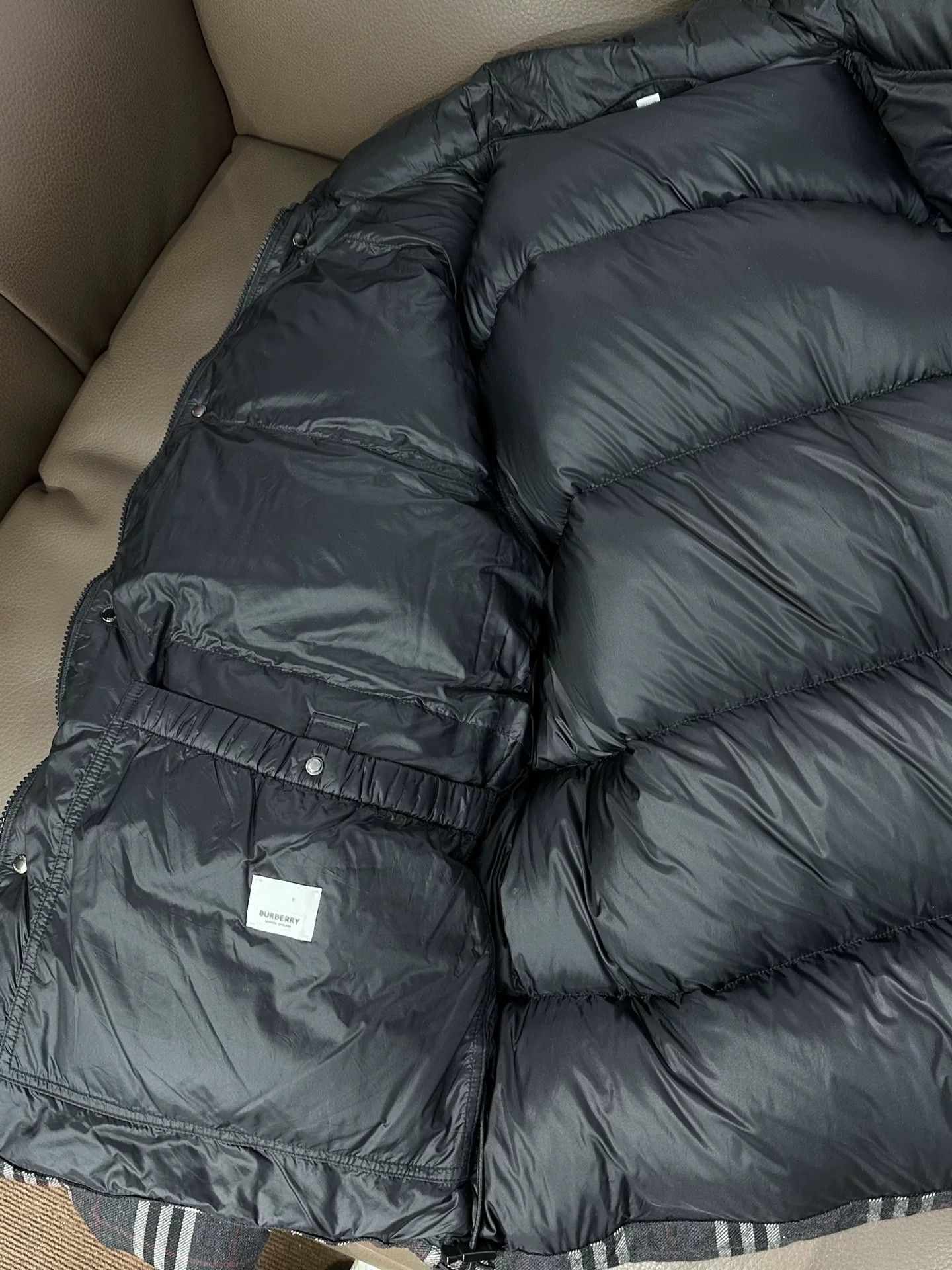 Burberry Burberry Down Plaid Gray Heavy Coat L Men Size US L / EU 52-54 / 3 - 4 Thumbnail
