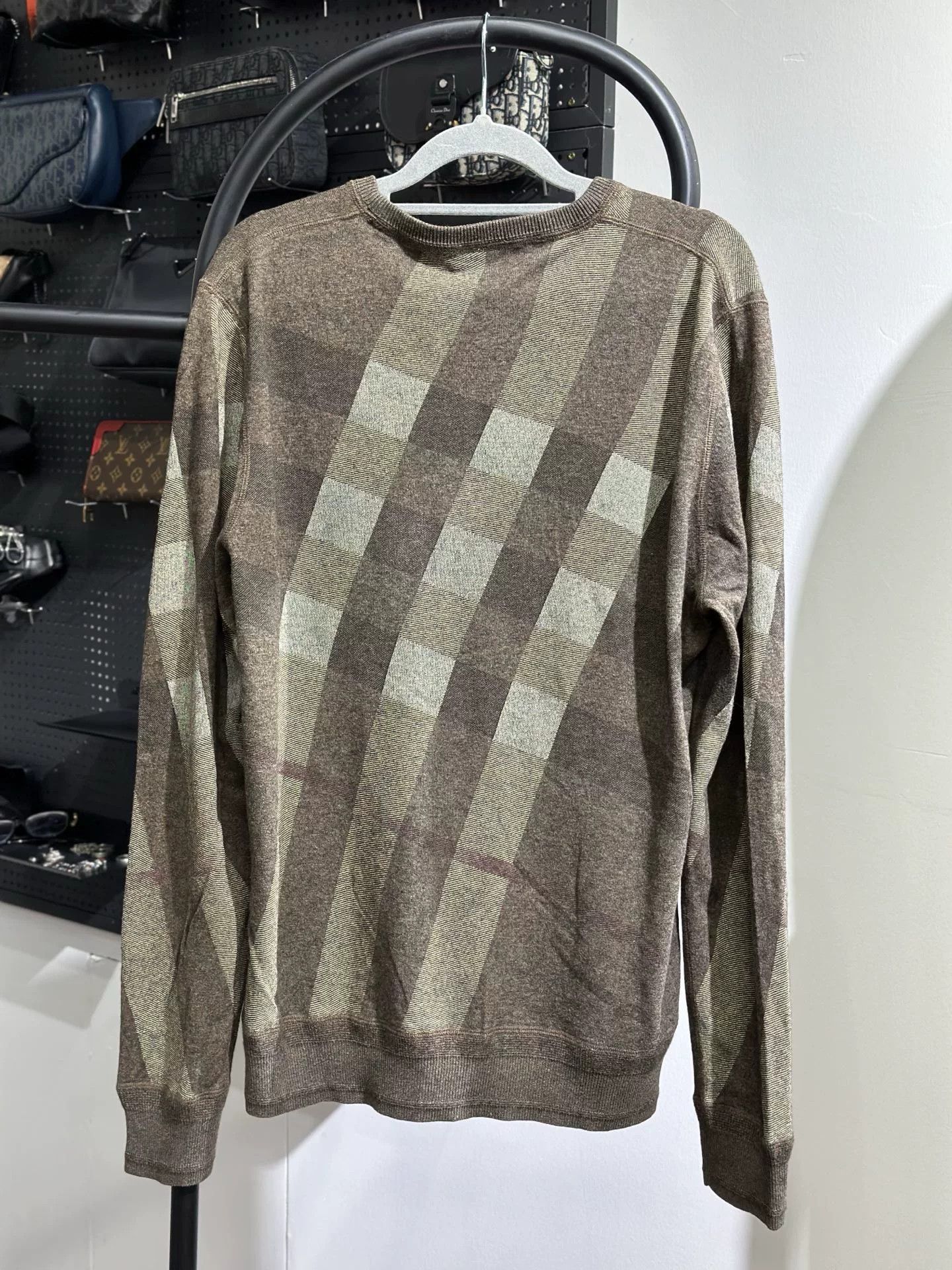 Burberry Burberry Knit Plaid Sweater L Men Size US L / EU 52-54 / 3 - 4 Thumbnail