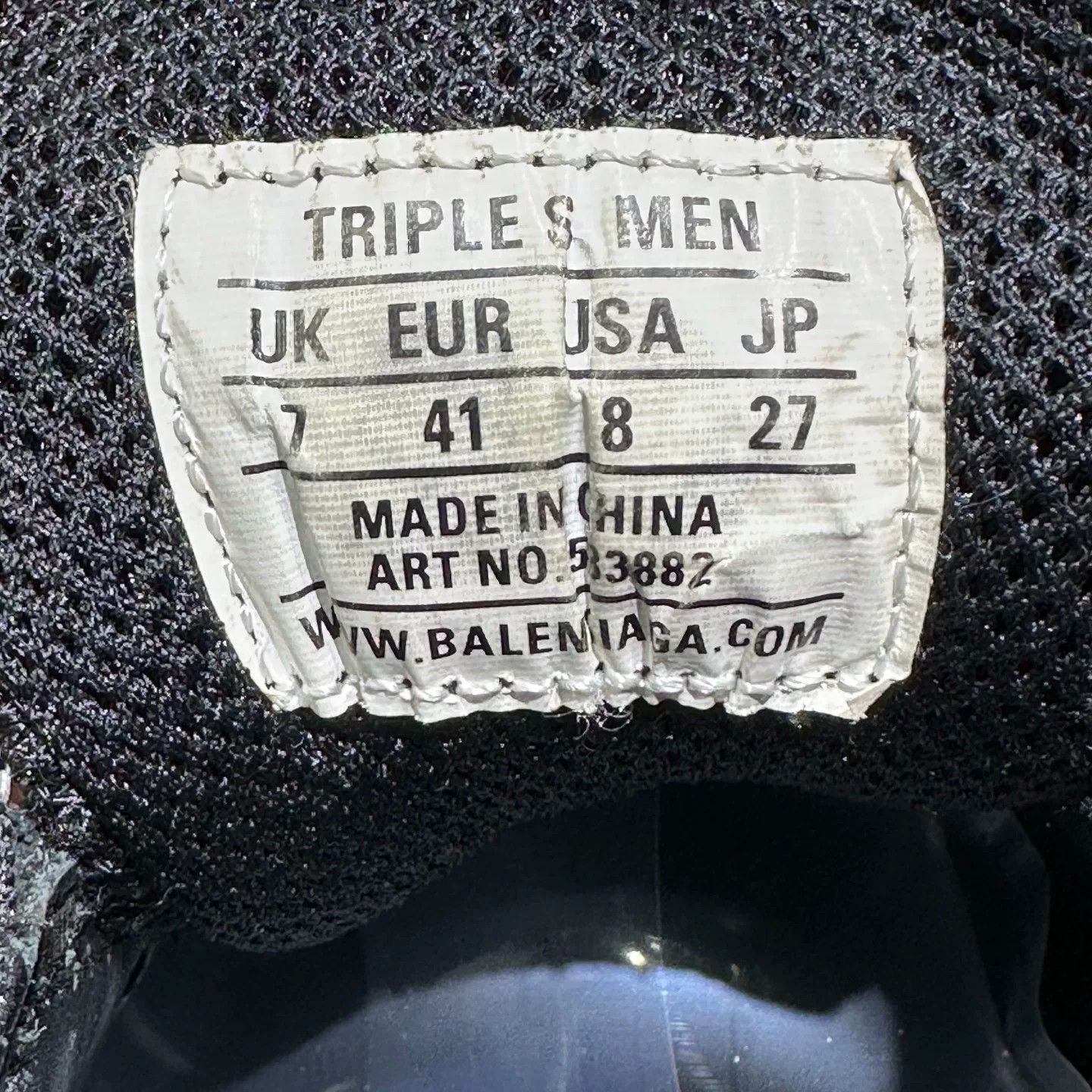 Balenciaga Balenciaga Distressed Black Lowtop Sneakers S Men Size US 10 / EU 43 - 7 Thumbnail