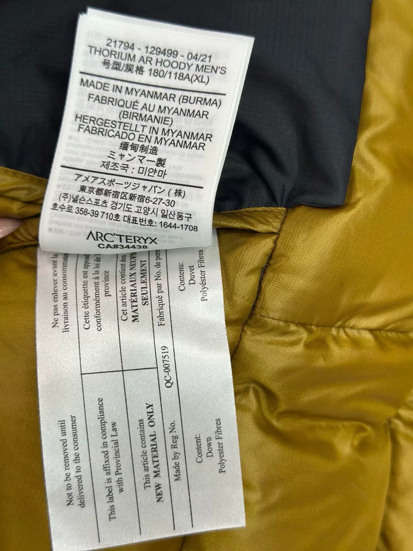 Arc'teryx Arc'teryx Down Embroidered Black Heavy Coat XL Men Size US XL / EU 56 / 4 - 5 Thumbnail