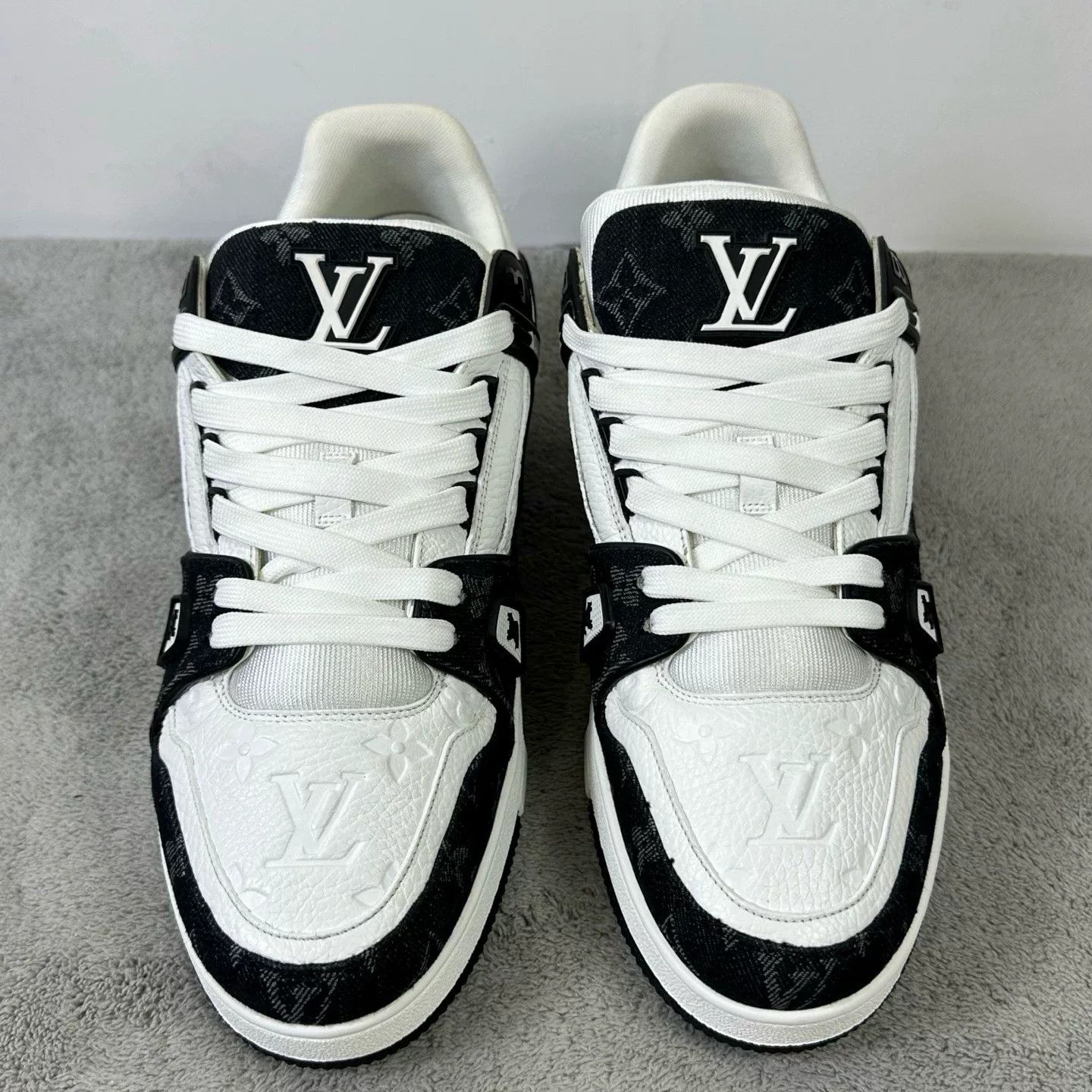 Louis Vuitton Louis Vuitton Training Denim Black Lowtop Sneakers 45 Men Size US 11.5 / EU 44-45 - 2 Thumbnail