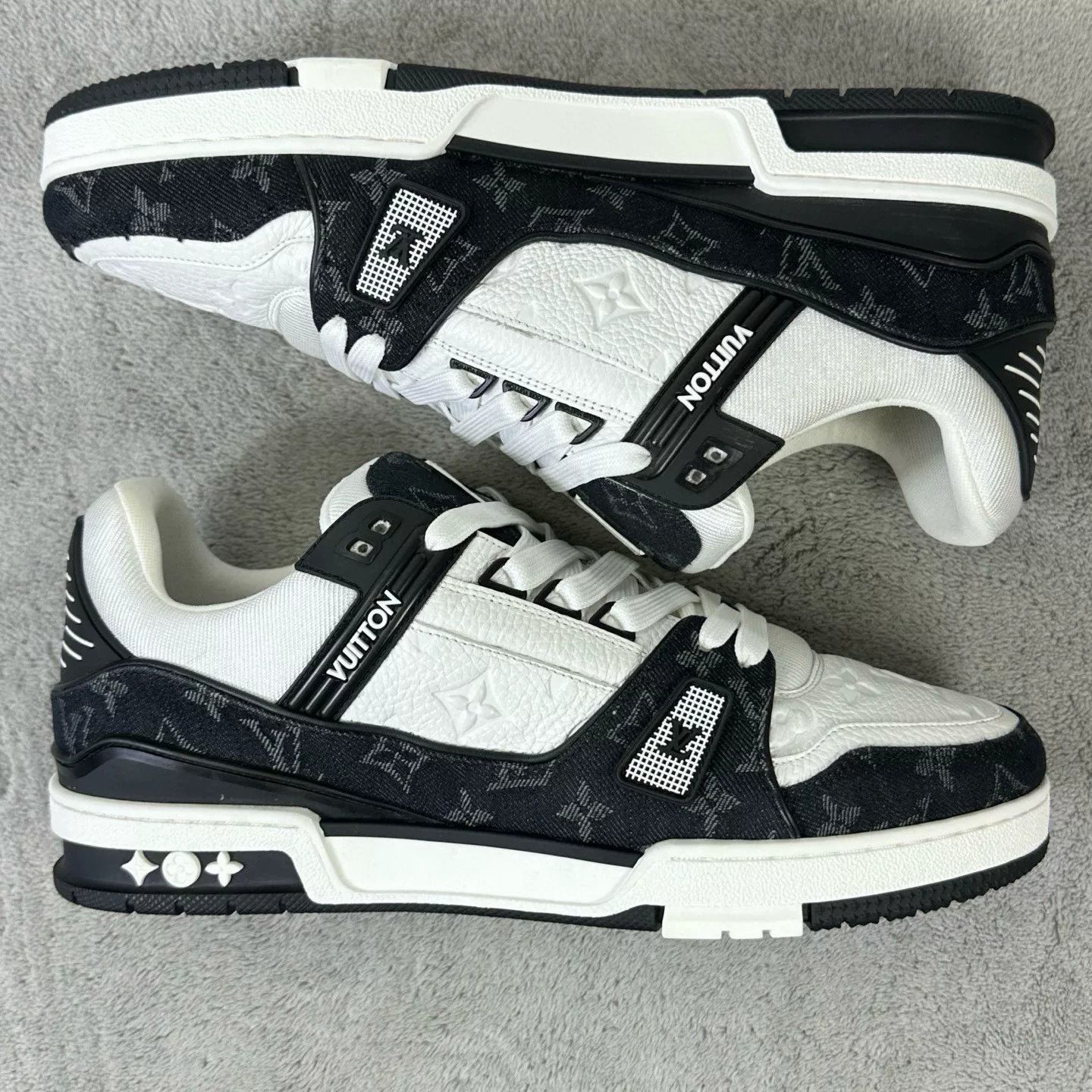 Louis Vuitton Louis Vuitton Training Denim Black Lowtop Sneakers 45 Men Size US 11.5 / EU 44-45 - 4 Thumbnail