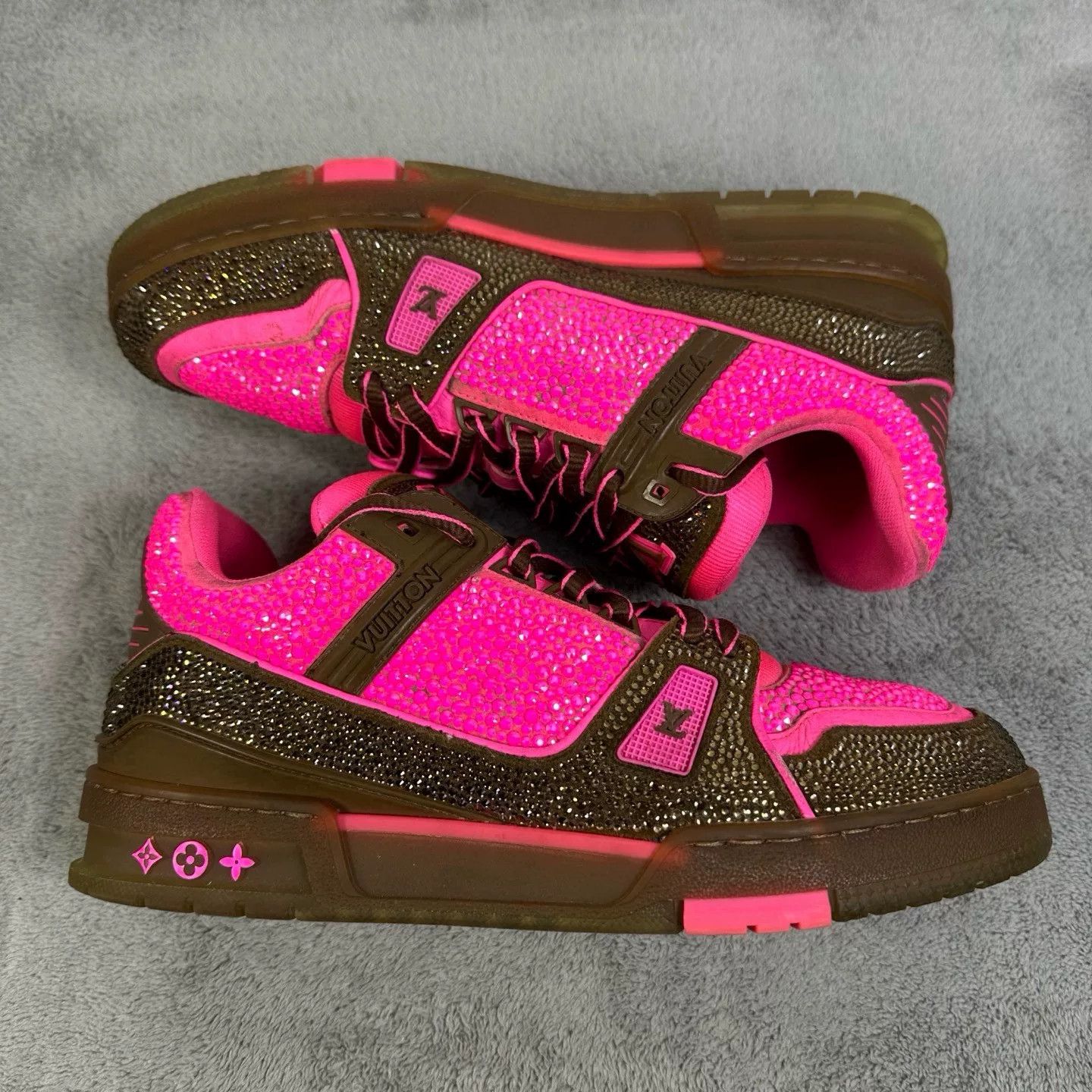 Louis Vuitton Louis Vuitton Training Pink Lowtop Sneakers 42 Women Size US 10.5 / IT 40.5 - 4 Thumbnail