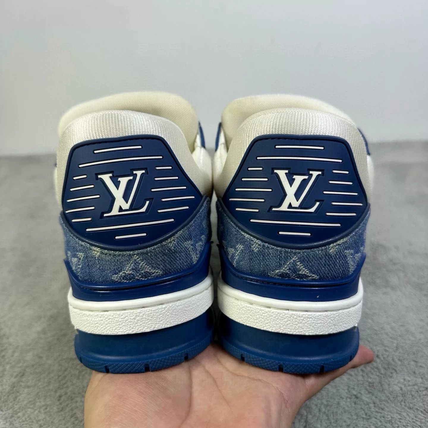 Louis Vuitton Louis Vuitton Training Denim Blue Lowtop Sneakers 43.5 Men Size US 10.5 / EU 43-44 - 7 Thumbnail