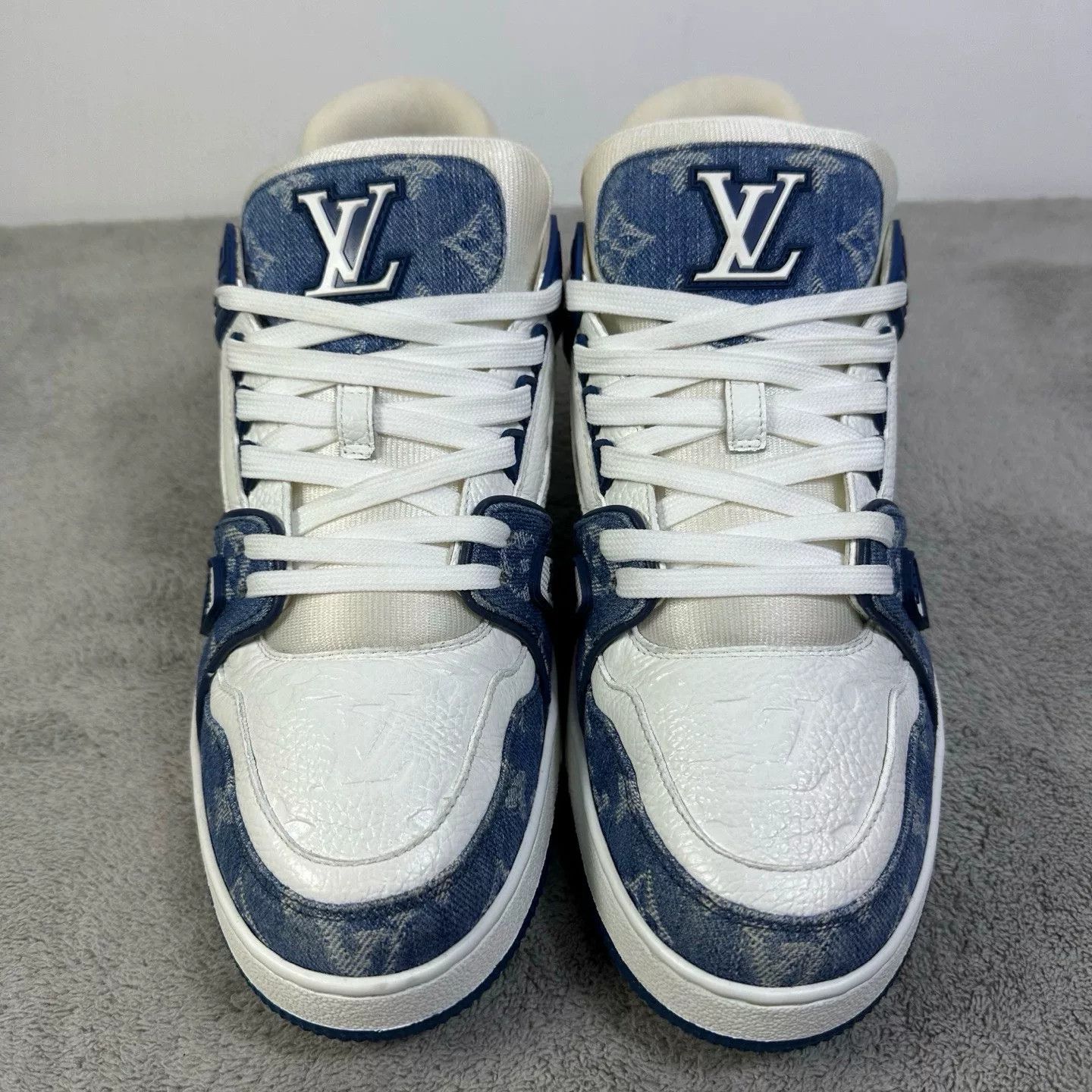 Louis Vuitton Louis Vuitton Training Denim Blue Lowtop Sneakers 43.5 Men Size US 10.5 / EU 43-44 - 2 Thumbnail