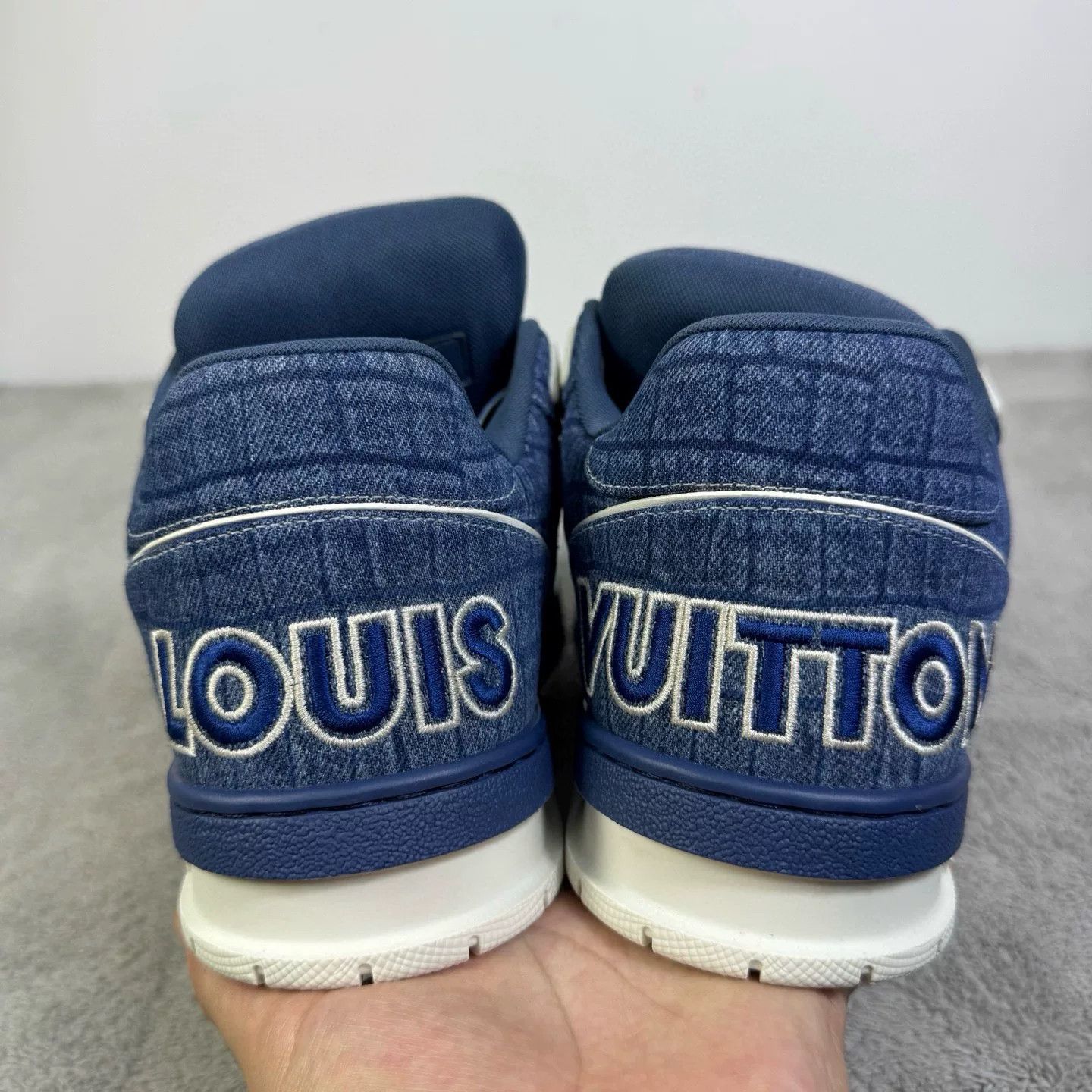 Louis Vuitton Louis Vuitton Training Denim Blue Lowtop Sneakers 43 Men Size US 10 / EU 43 - 7 Thumbnail