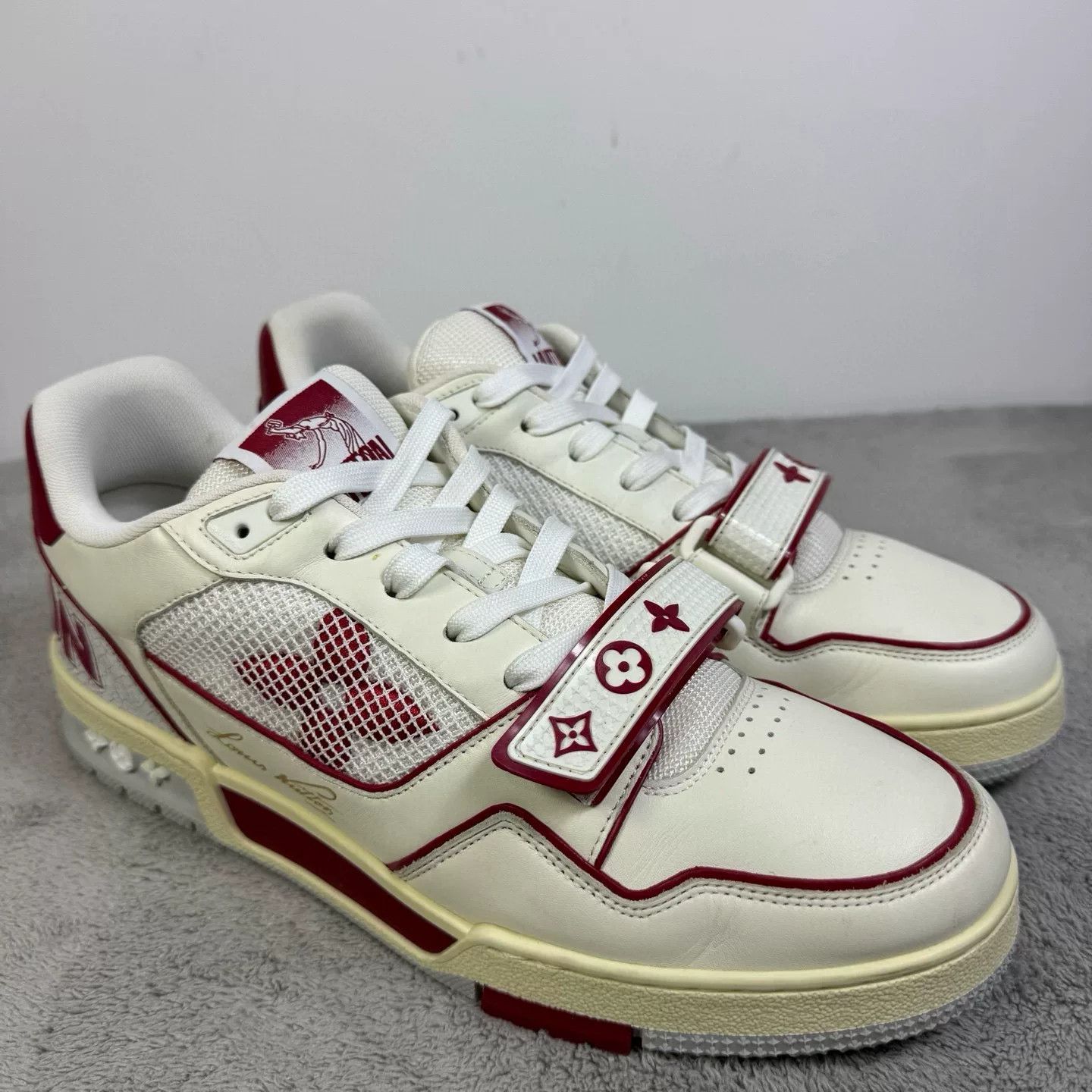 Louis Vuitton Louis Vuitton Training Red Lowtop Sneakers 42 Men Size US 9 / EU 42 - 3 Thumbnail