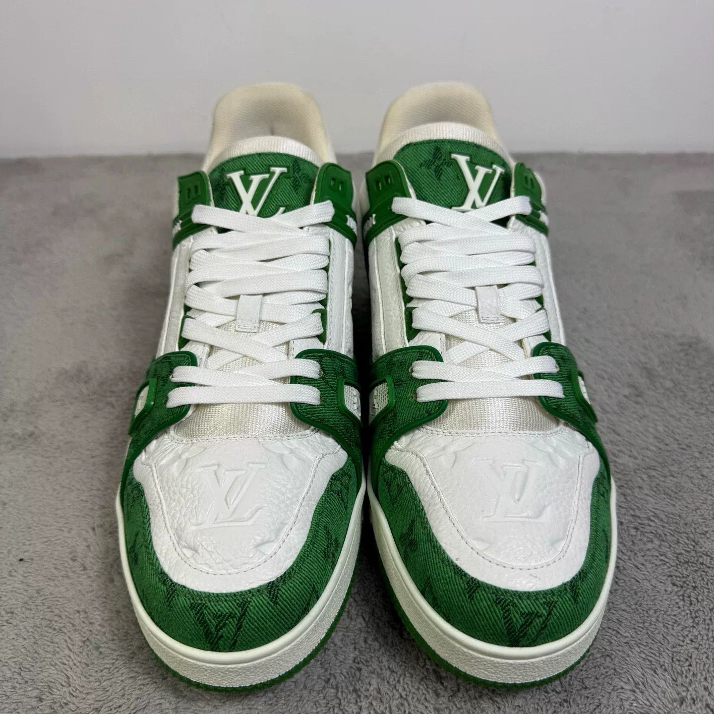 Louis Vuitton Louis Vuitton Training Denim Green Lowtop Sneakers 42 Men Size US 9 / EU 42 - 2 Thumbnail