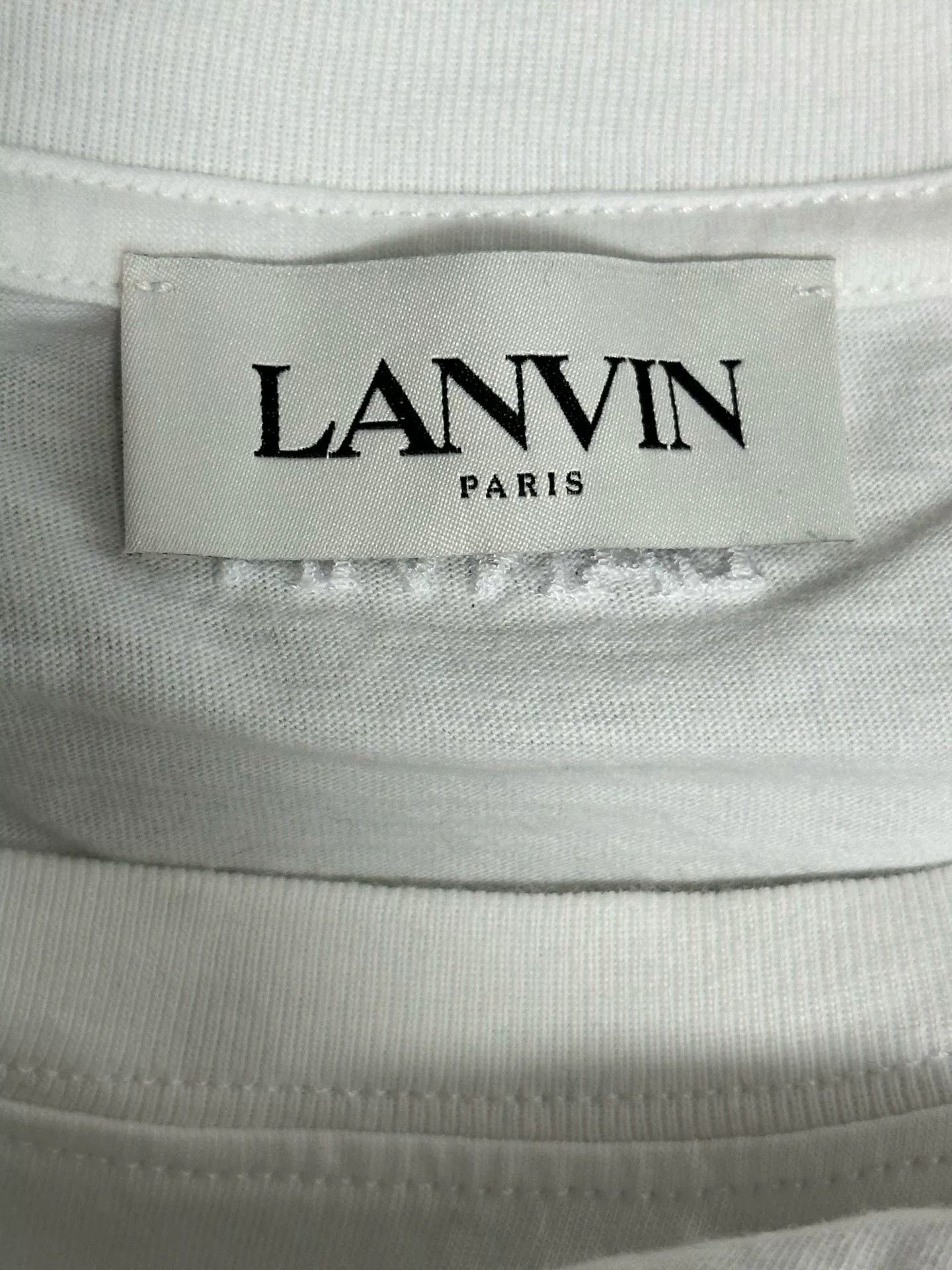 Lanvin Lanvin White T-Shirt M Men Size US M / EU 48-50 / 2 - 5 Thumbnail