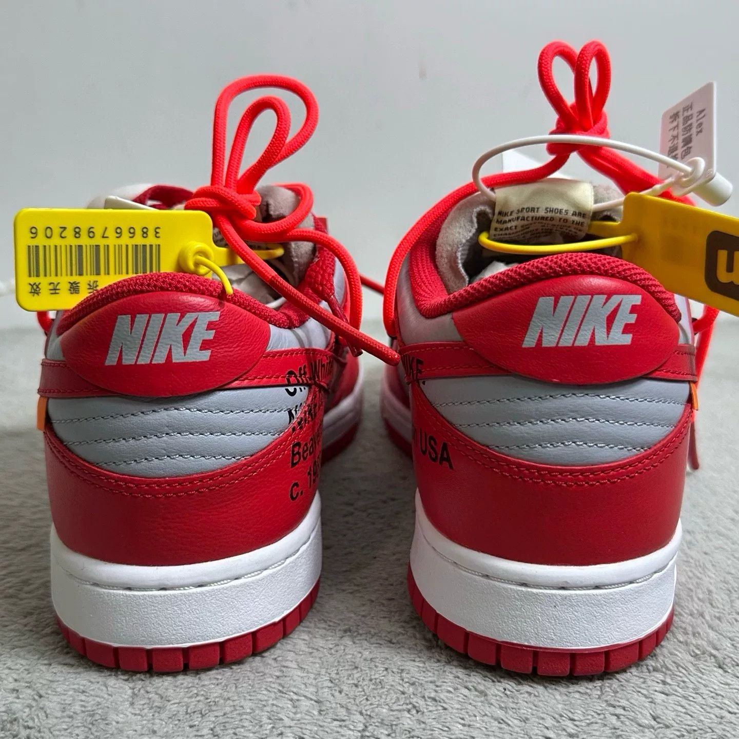 Nike Nike DUNK Collab Red Lowtop Sneakers 42 Men Size US 9 / EU 42 - 6 Thumbnail