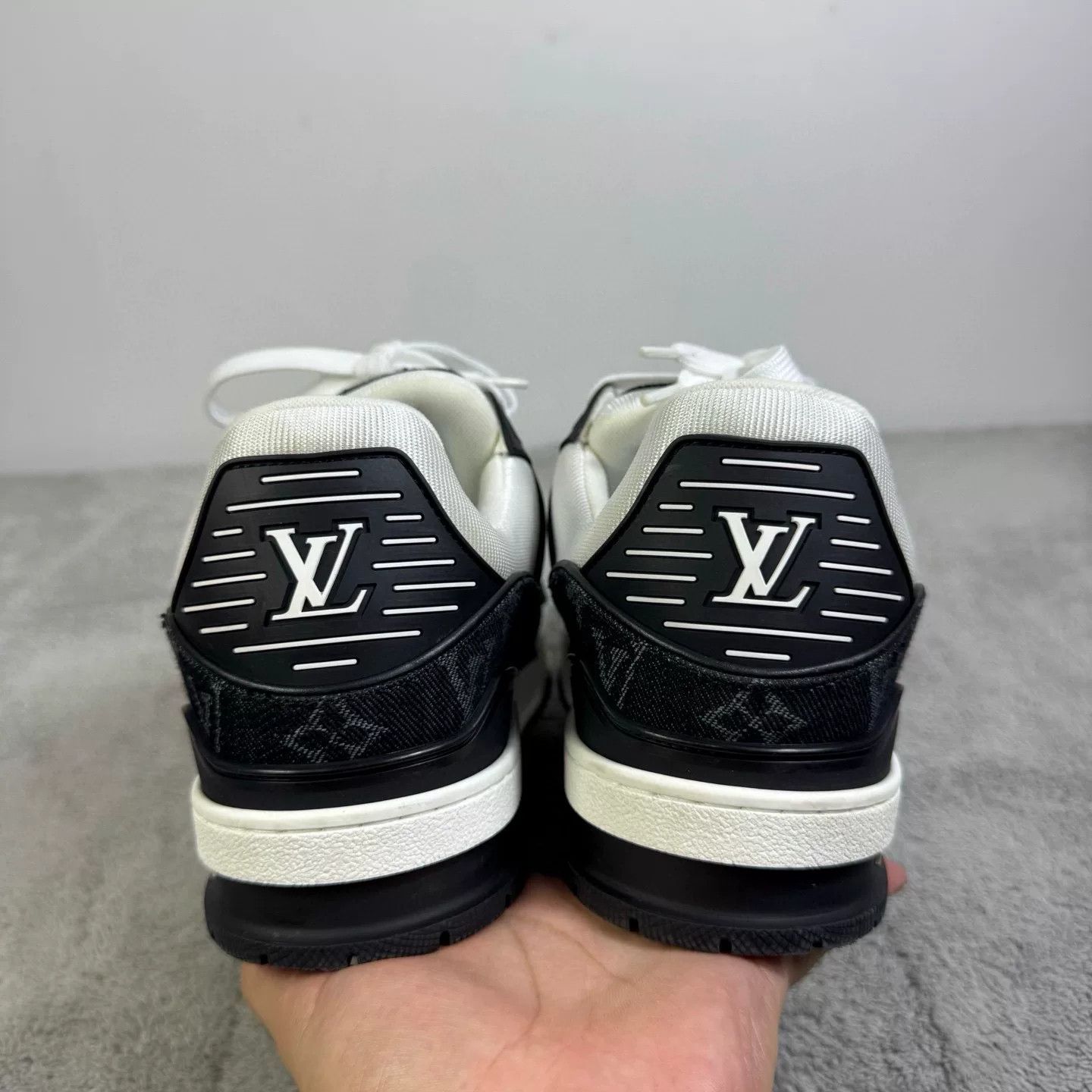 Louis Vuitton Louis Vuitton Training Denim Black Lowtop Sneakers 42 Men Size US 9 / EU 42 - 6 Thumbnail