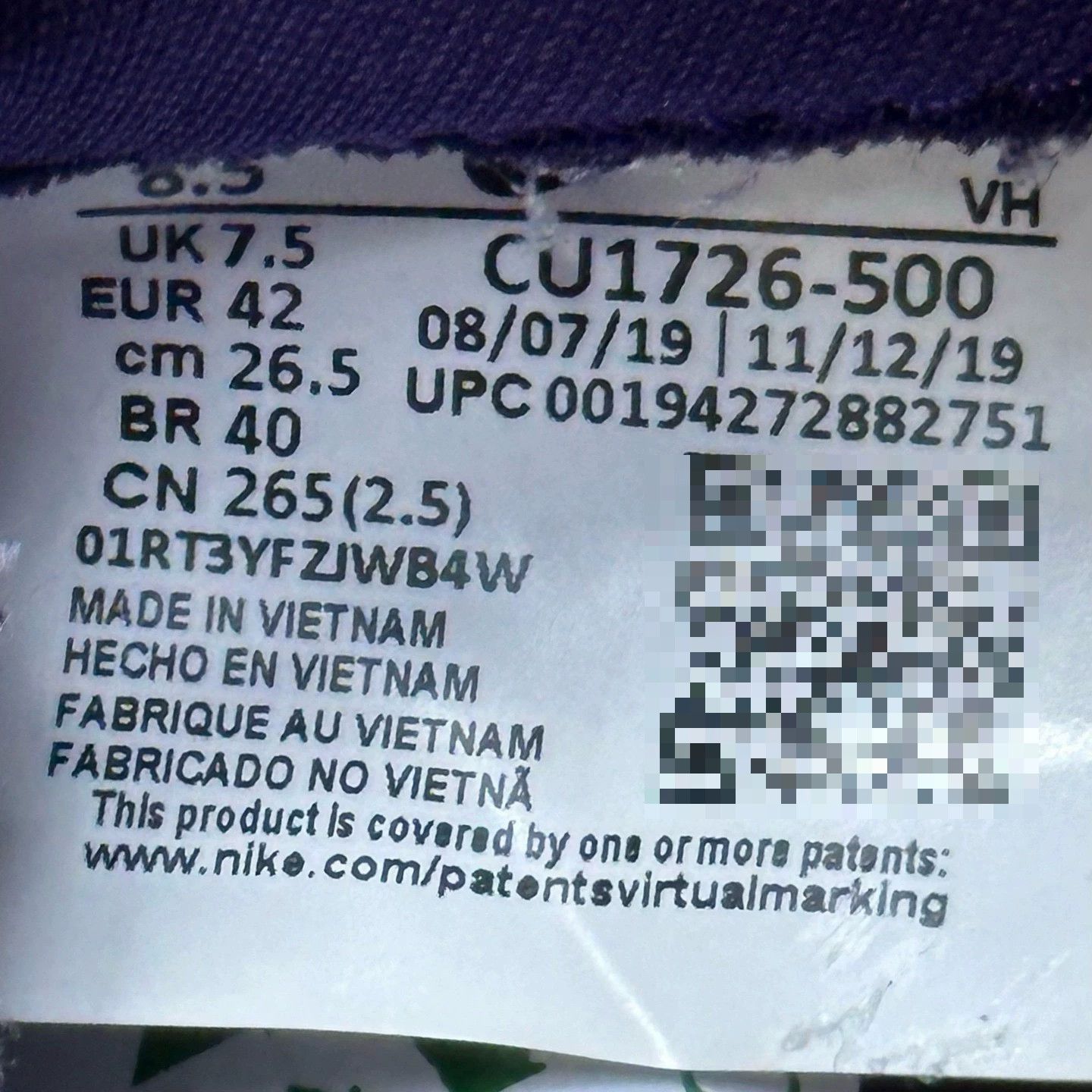 Nike Nike DUNK Purple Lowtop Sneakers 42 Men Size US 9 / EU 42 - 7 Thumbnail