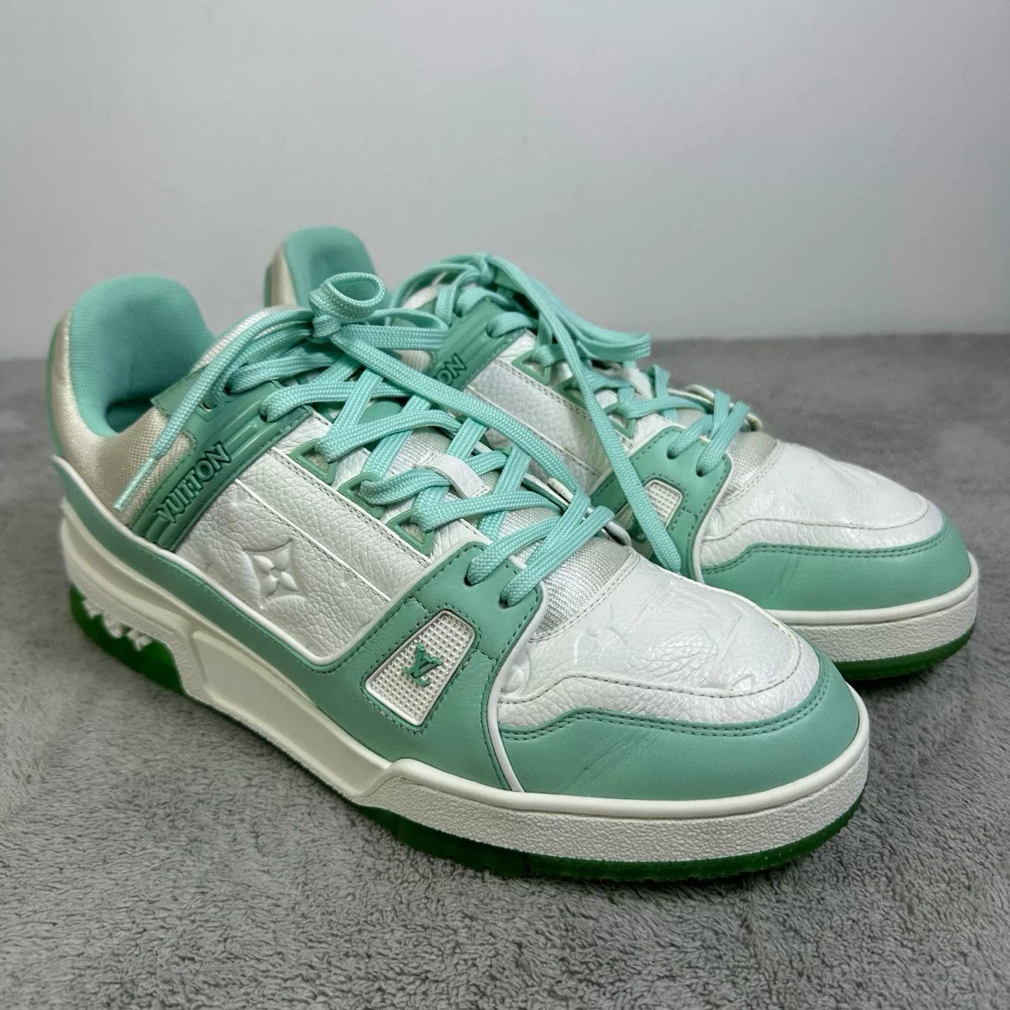 Louis Vuitton Louis Vuitton Training Green Lowtop Sneakers 41 Men Size US 8.5 / EU 41-42 - 3 Thumbnail