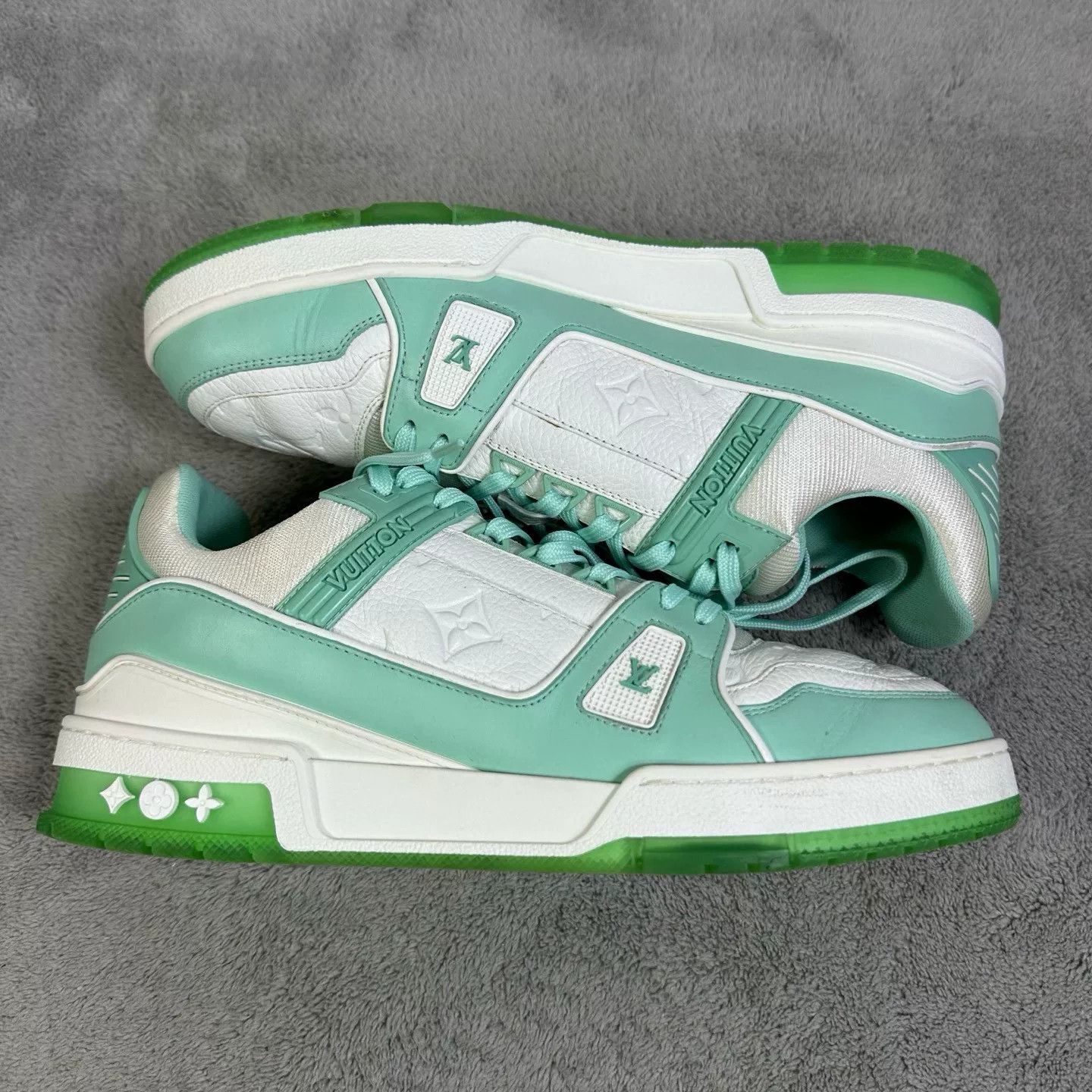 Louis Vuitton Louis Vuitton Training Green Lowtop Sneakers 41 Men Size US 8.5 / EU 41-42 - 4 Thumbnail
