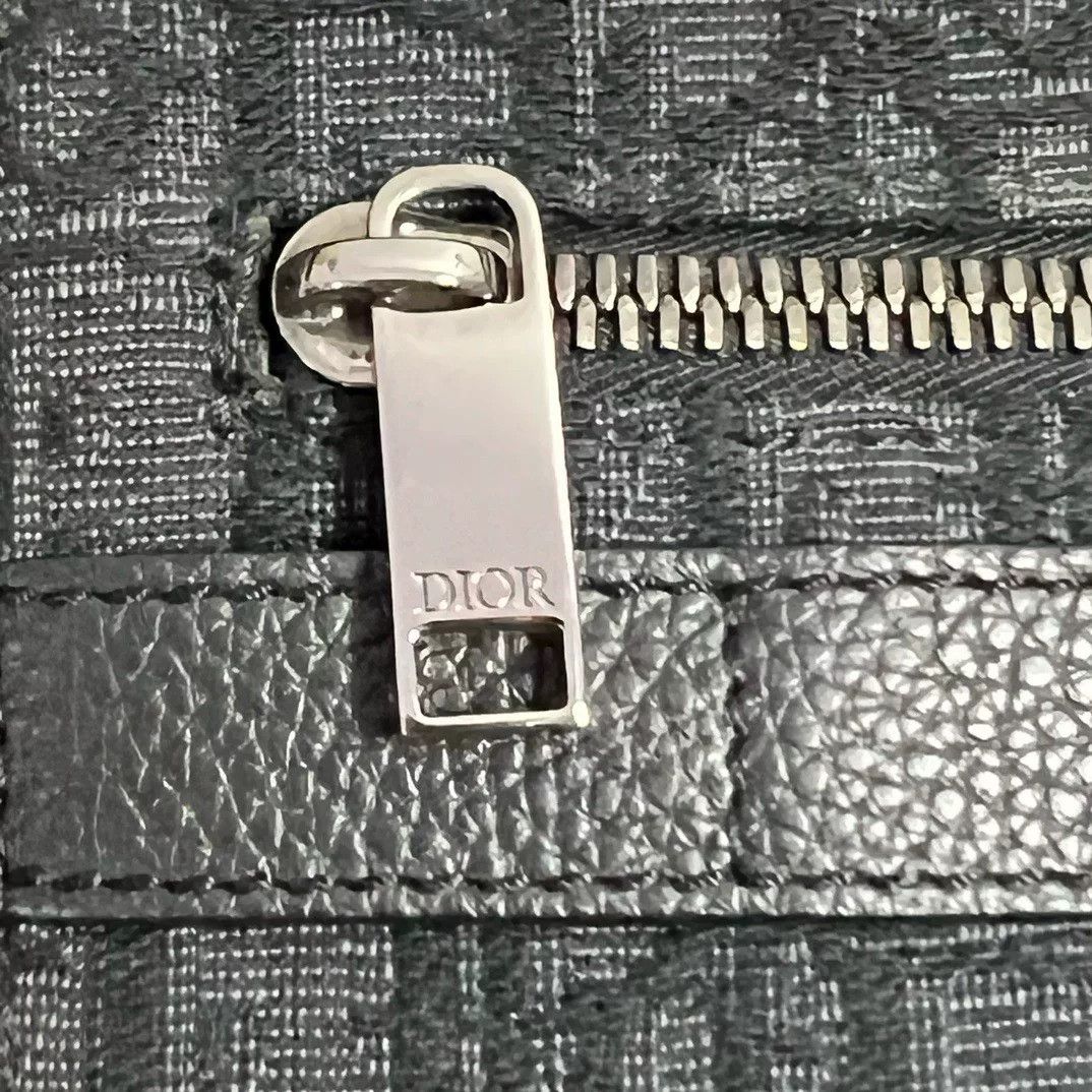 Dior Dior Leather Embroidered Black Bag 42 Men Size ONE SIZE - 3 Thumbnail