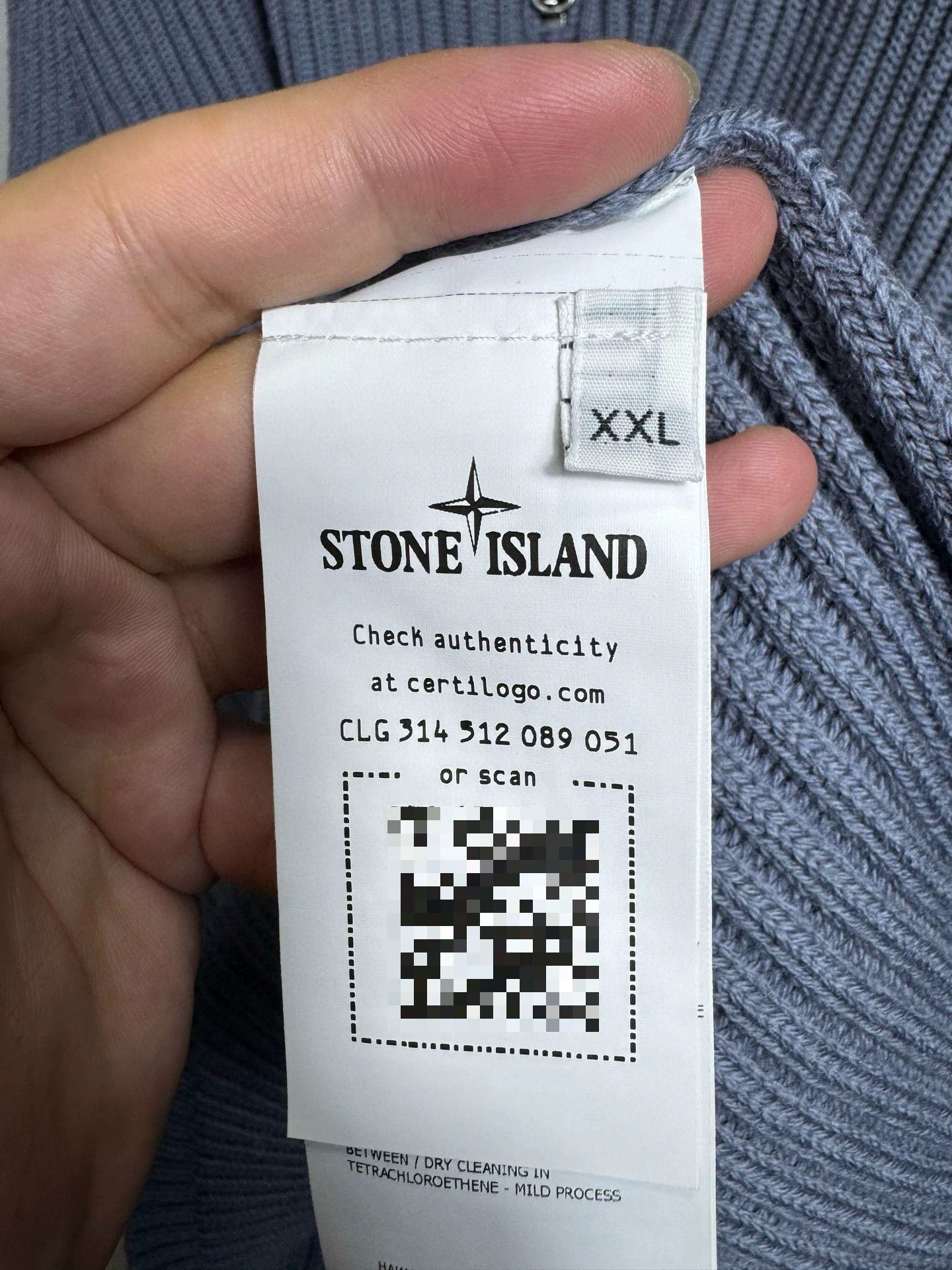 Stone Island Stone Island Blue Sweater XXL Men Size US XXL / EU 58 / 5 - 5 Thumbnail