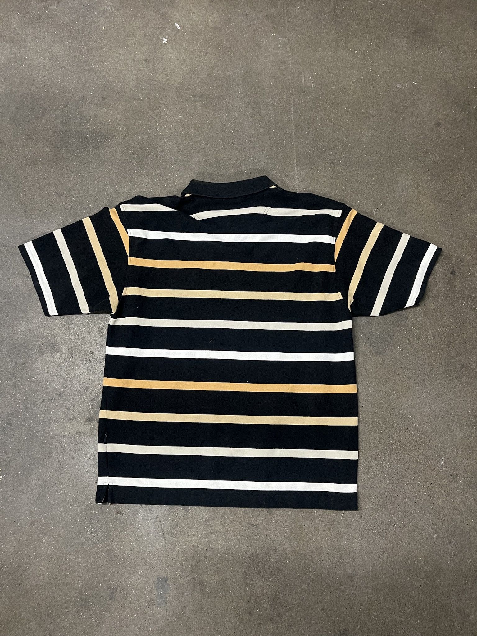 Karl Kani × Vintage Vintage 2000s Karl Kani Gold Striped Polo Size XL Size US XL / EU 56 / 4 - 4 Thumbnail