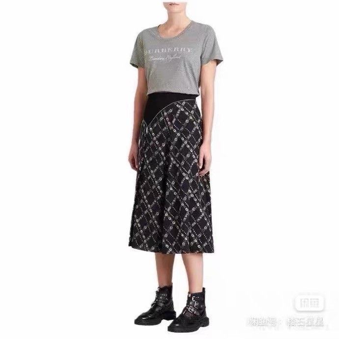 Burberry Burberry Runway Silk Skirt Size 26" / US 2 / IT 38 - 5 Thumbnail