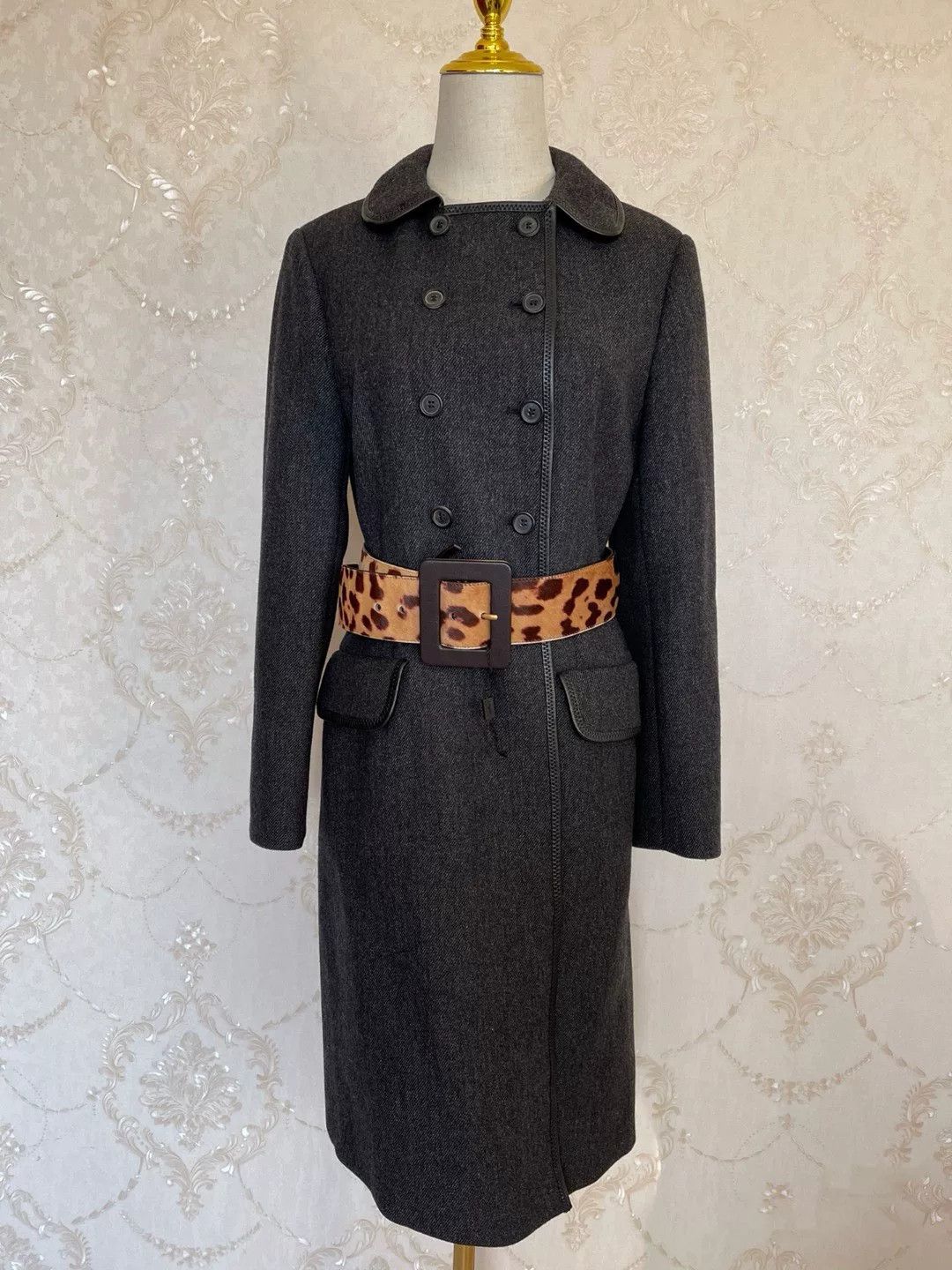Saint Laurent Paris Saint Laurent YSL Horsehair Leopard Wide Belt Size ONE SIZE - 2 Thumbnail
