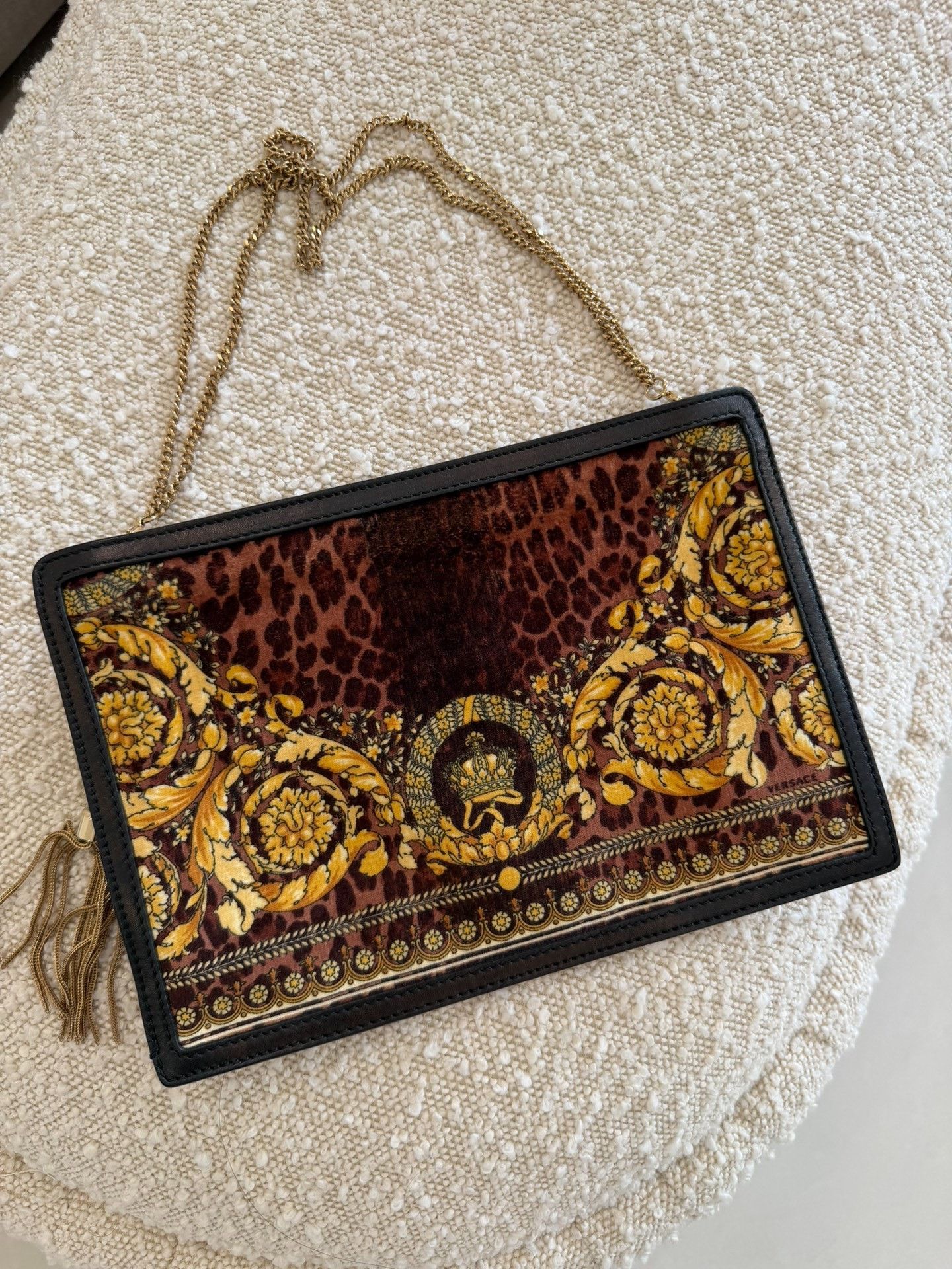 Versace Versace Runway Leopard Crown Shoulder Bag Size ONE SIZE - 9 Thumbnail