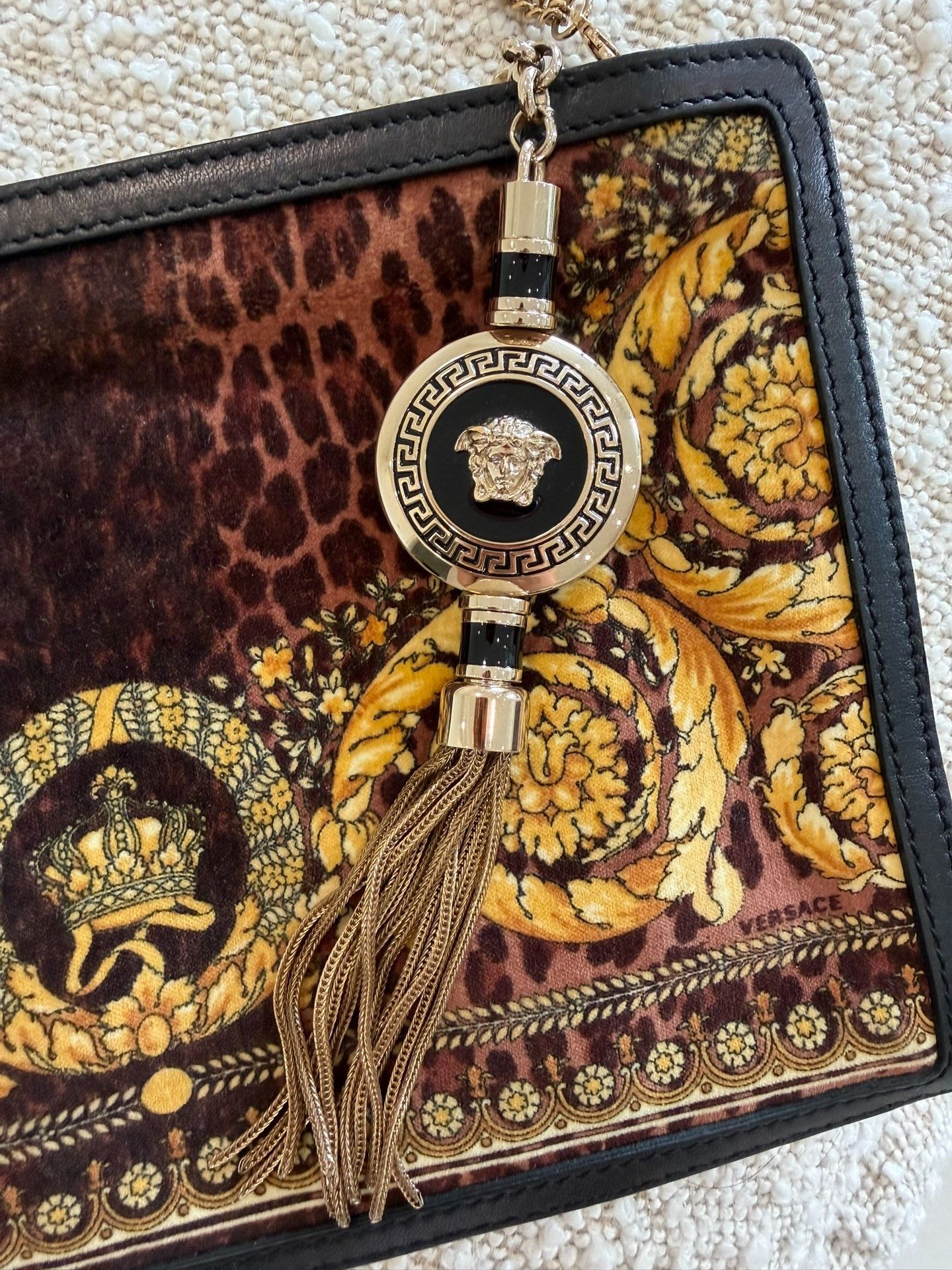 Versace Versace Runway Leopard Crown Shoulder Bag Size ONE SIZE - 4 Thumbnail