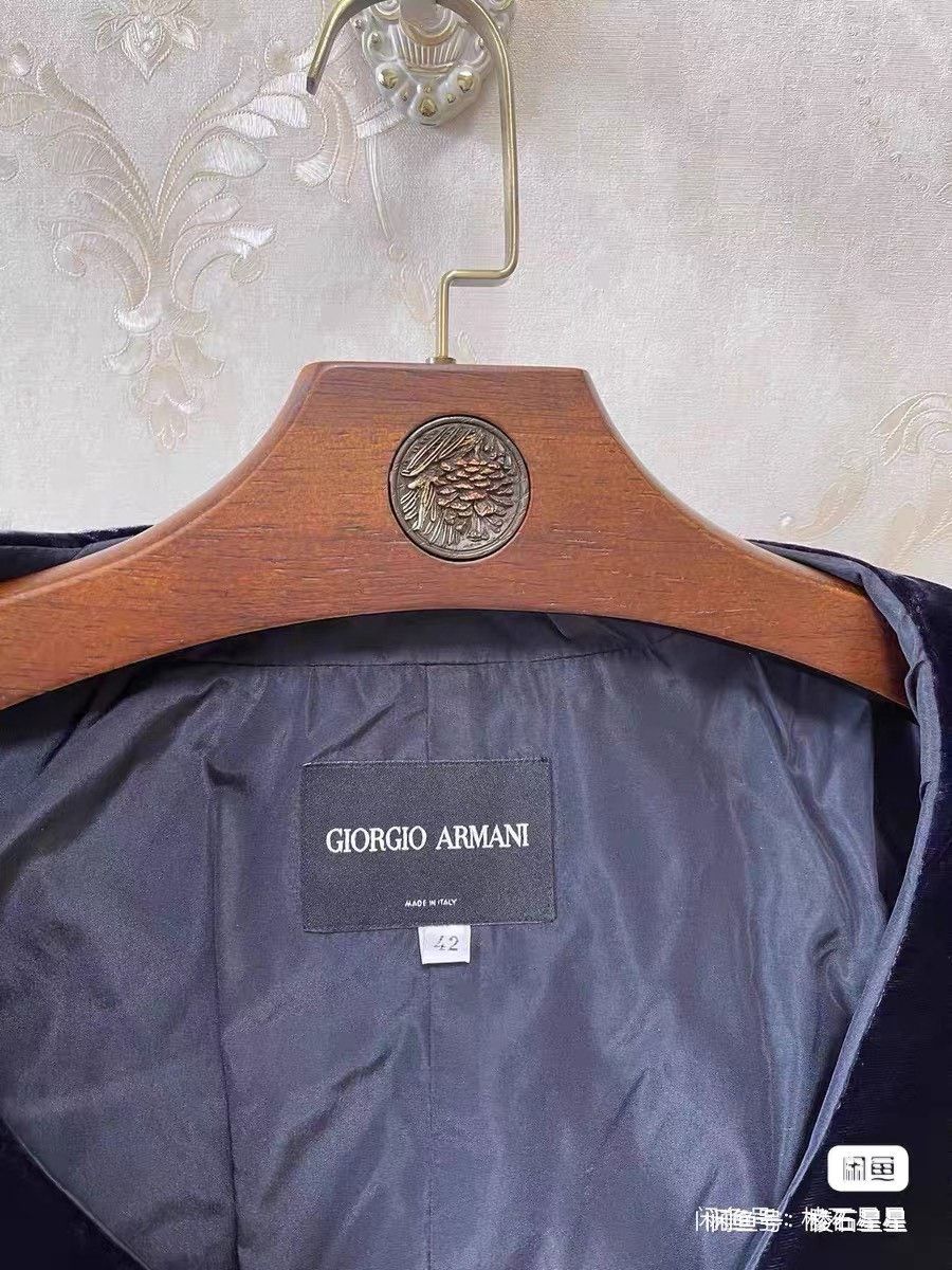 Giorgio Armani Giorgio Armani Runway Velvet Silk Coat Size M / US 6-8 / IT 42-44 - 6 Thumbnail