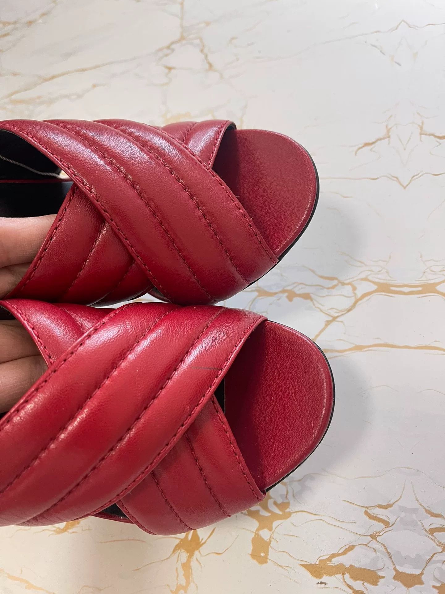 Gucci Gucci Runway High-Heel Slippers Size 36.5 Size US 5.5 / IT 35.5 - 9 Thumbnail