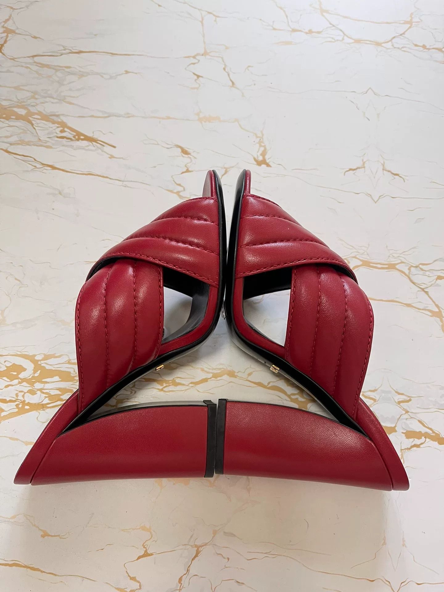 Gucci Gucci Runway High-Heel Slippers Size 36.5 Size US 5.5 / IT 35.5 - 5 Thumbnail