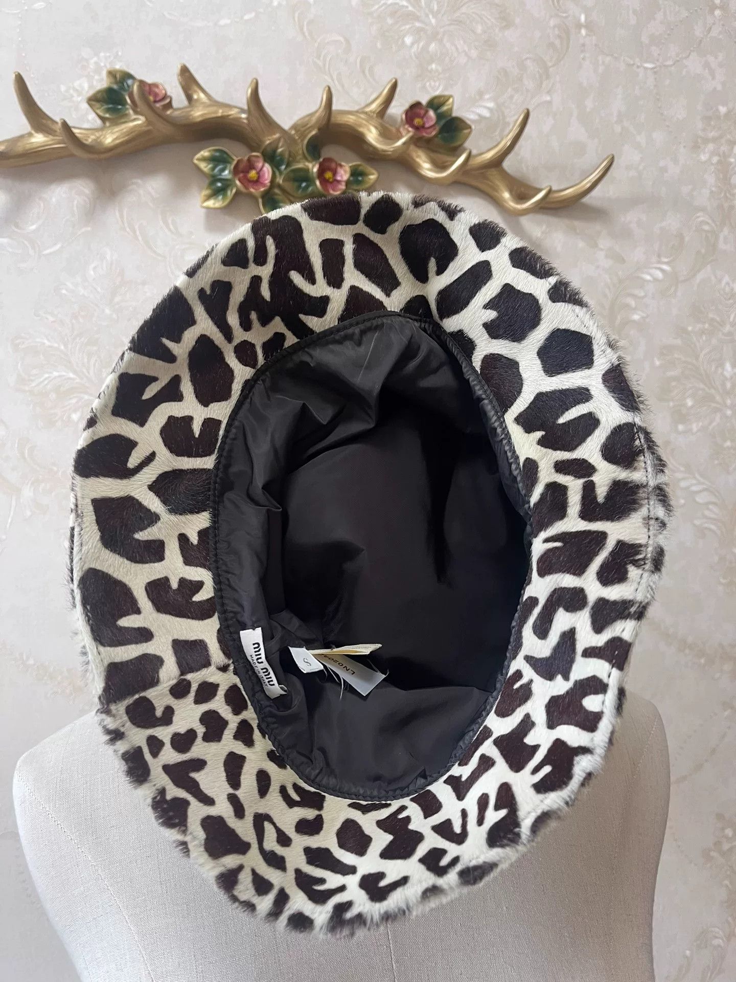 Miu Miu Miu Miu Leopard Print Suede Bucket Hat Size ONE SIZE - 5 Thumbnail