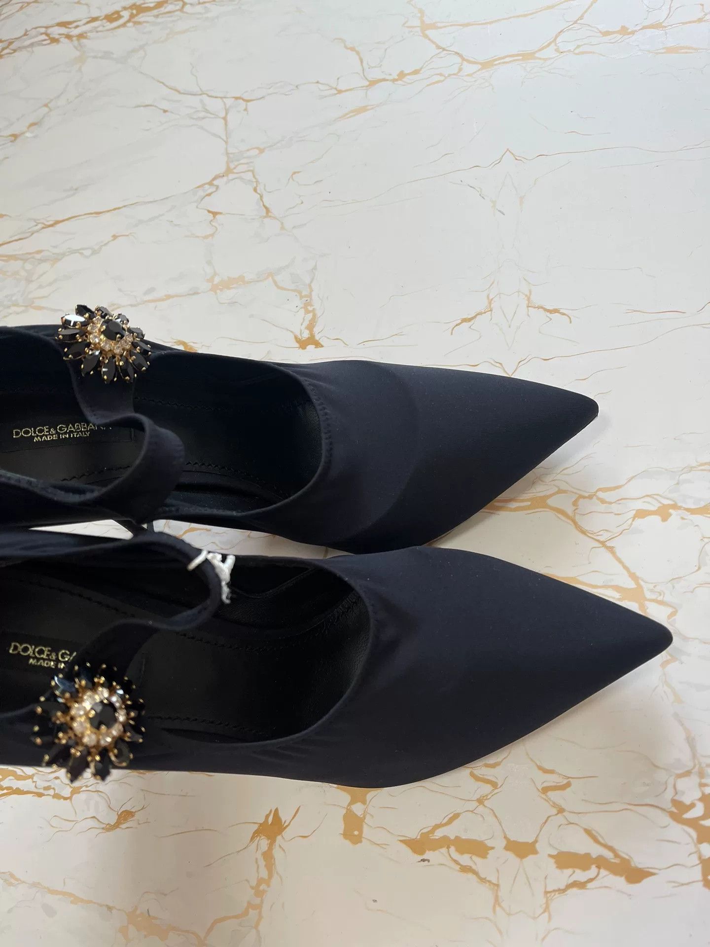 Dolce & Gabbana DG New Runway Diamond Buckle Heels Size US 8.5 / IT 38.5 - 9 Thumbnail