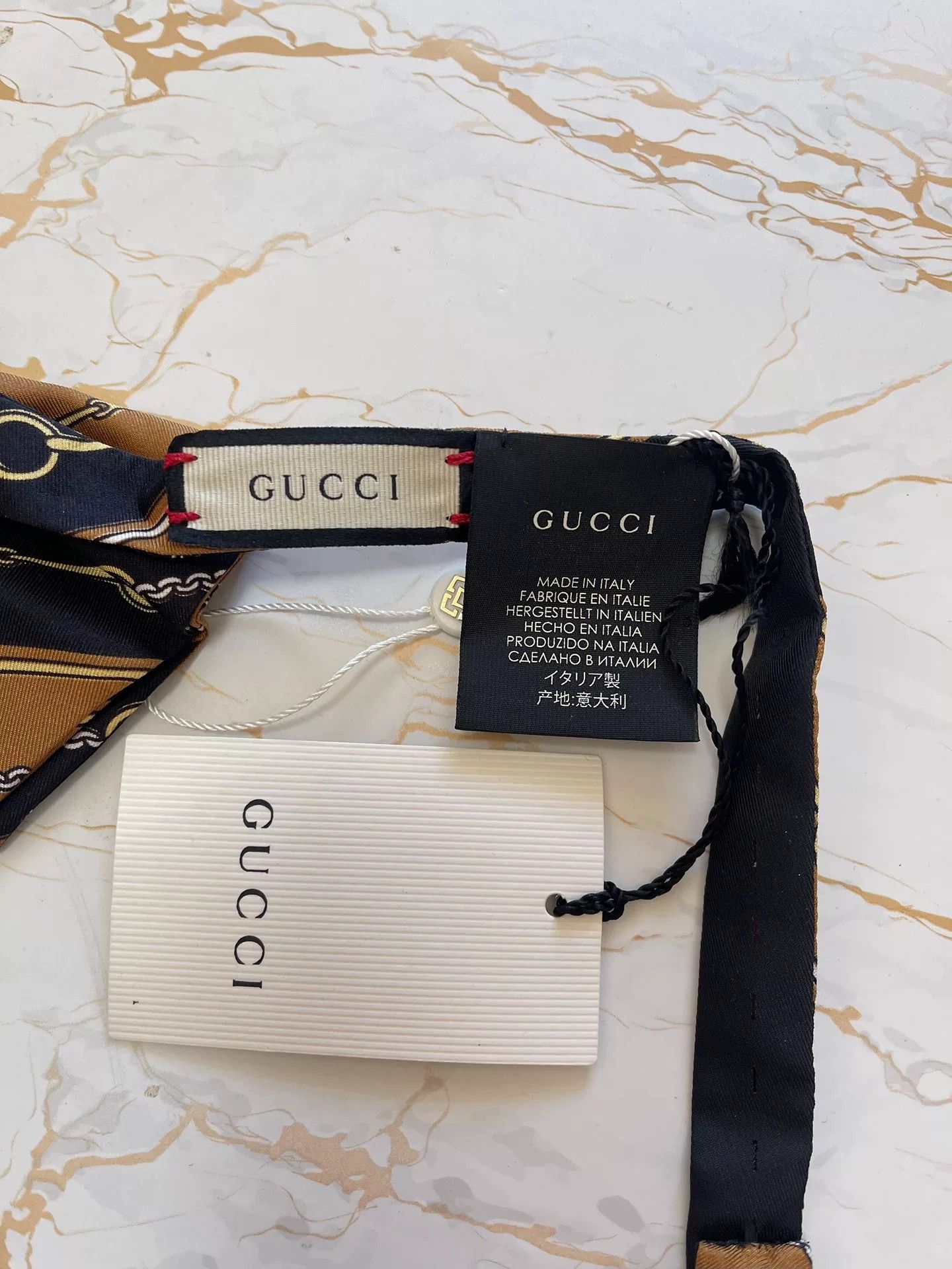 Gucci Gucci New Runway Silk Bow Tie Size ONE SIZE - 2 Thumbnail