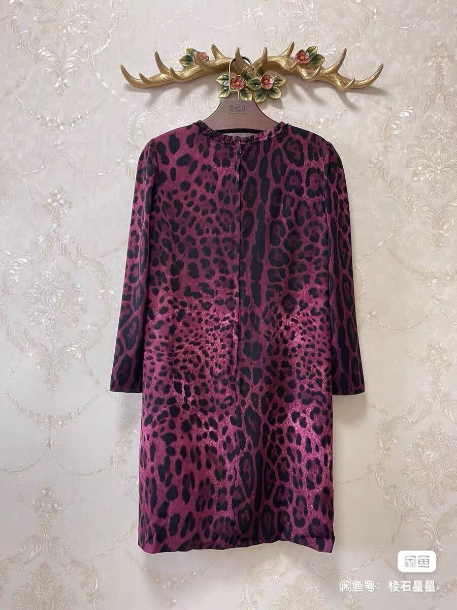 Dolce & Gabbana DG Runway Leopard Print Dress Size S / US 4 / IT 40 - 7 Thumbnail