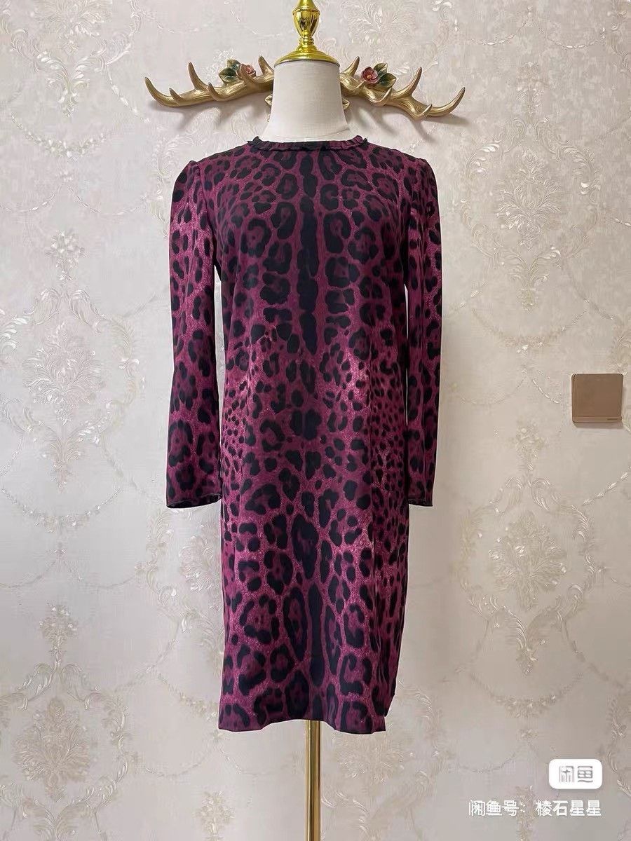 Dolce & Gabbana DG Runway Leopard Print Dress Size S / US 4 / IT 40 - 6 Thumbnail