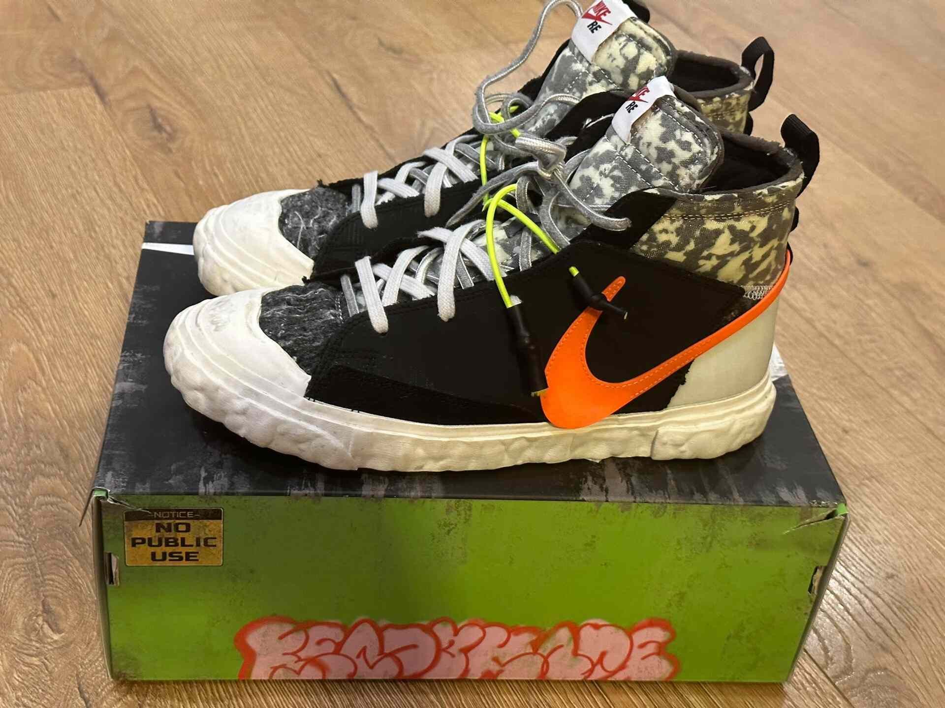 READYMADE Readymade x Nike Blazer Orange Swoosh Size US 9 / EU 42 - 3 Thumbnail
