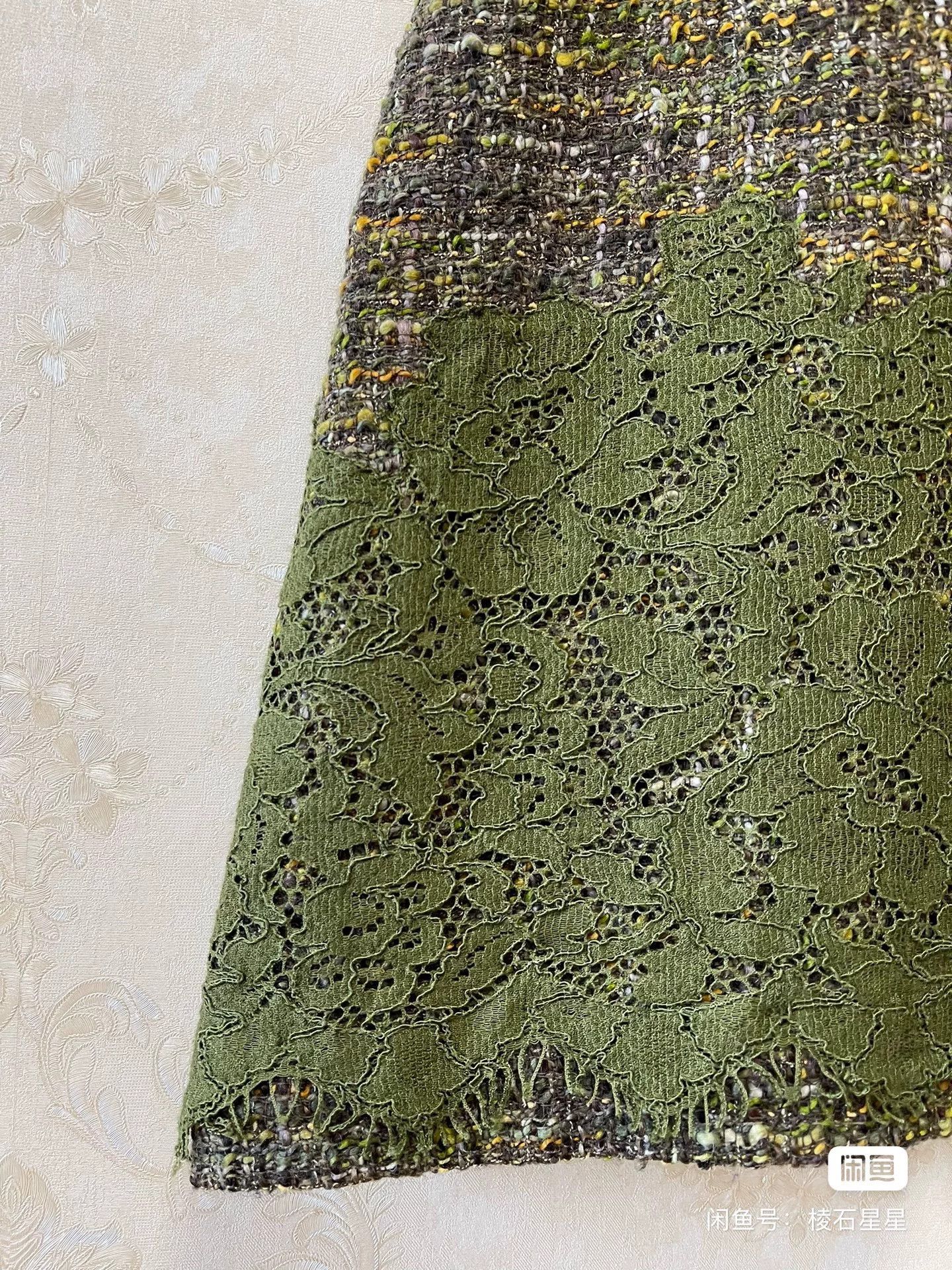 Dolce & Gabbana DG Runway Lace Tweed Dress Size M / US 6-8 / IT 42-44 - 5 Thumbnail
