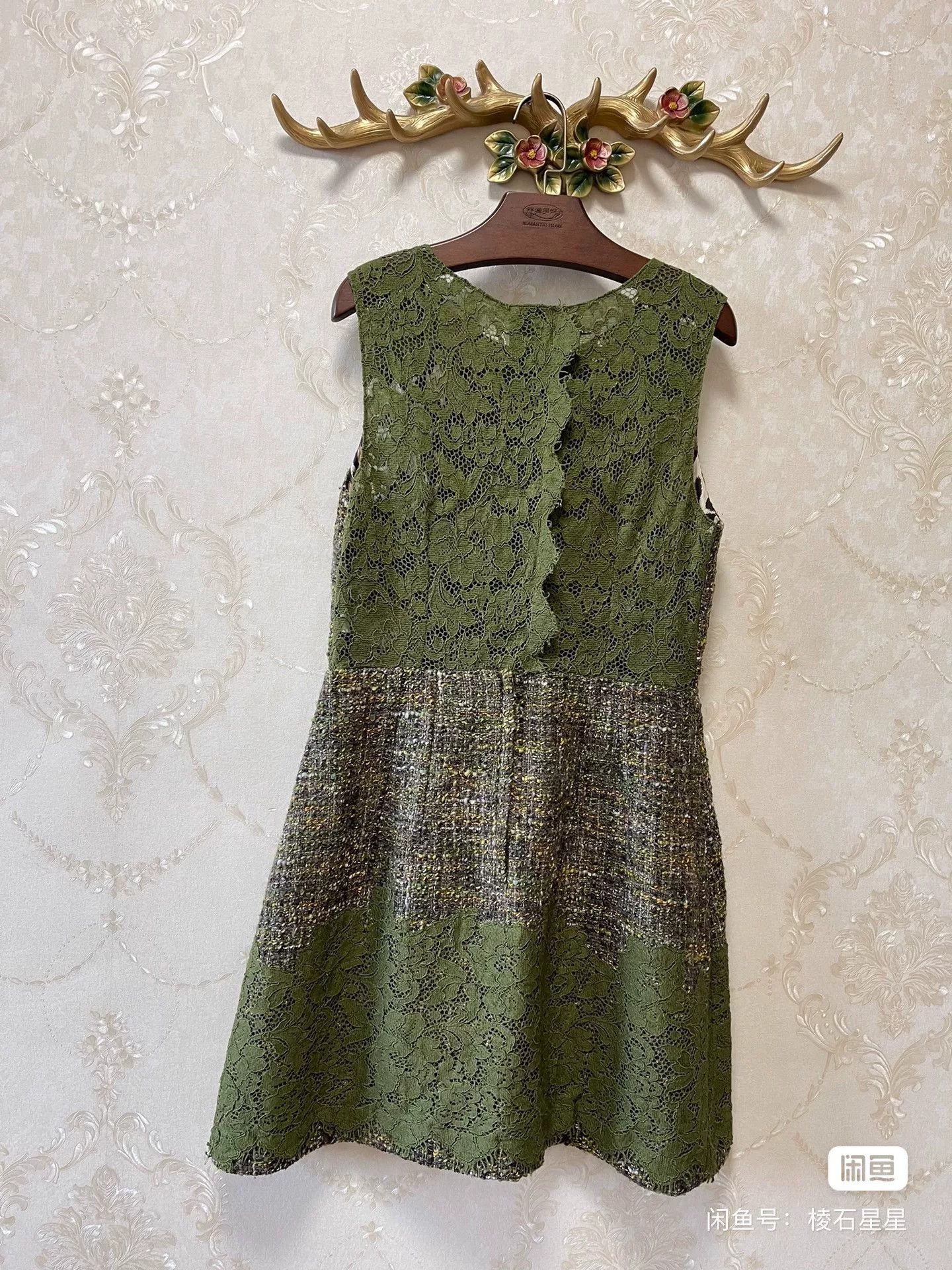 Dolce & Gabbana DG Runway Lace Tweed Dress Size M / US 6-8 / IT 42-44 - 6 Thumbnail