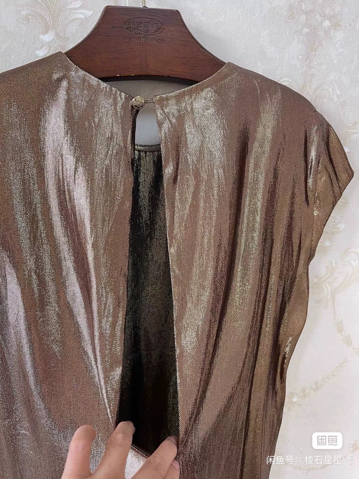 Gucci Gucci Runway Gold Silk Blend Top Size S / US 4 / IT 40 - 8 Thumbnail